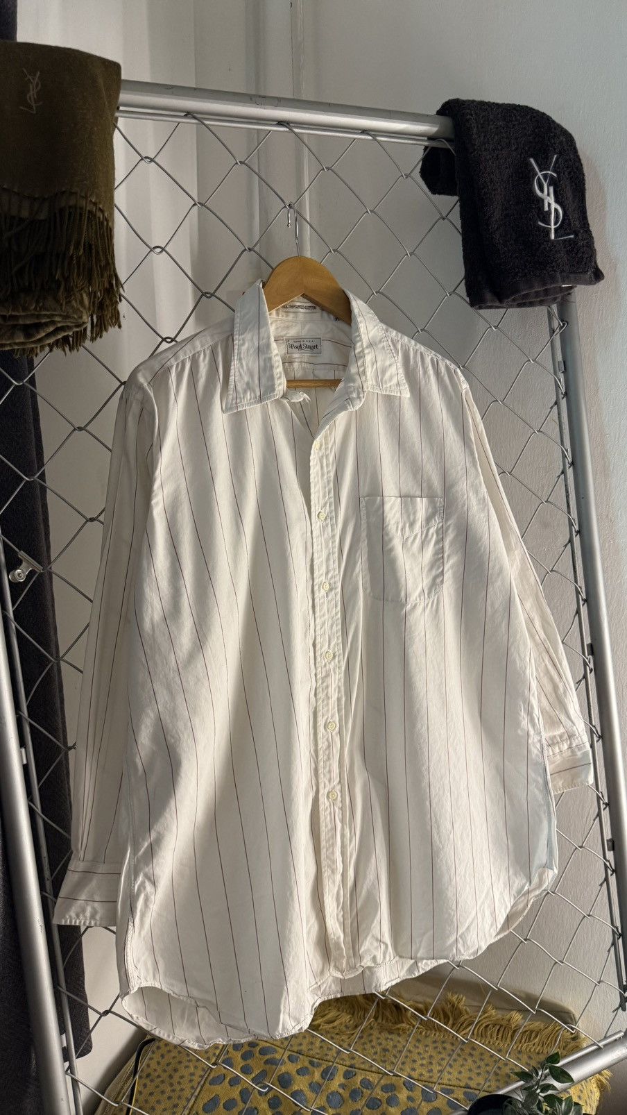 Paul Stuart Vintage PAUL STUART Pinstripe Shirt Made In USA Size US XL / EU 56 / 4 - 1 Thumbnail