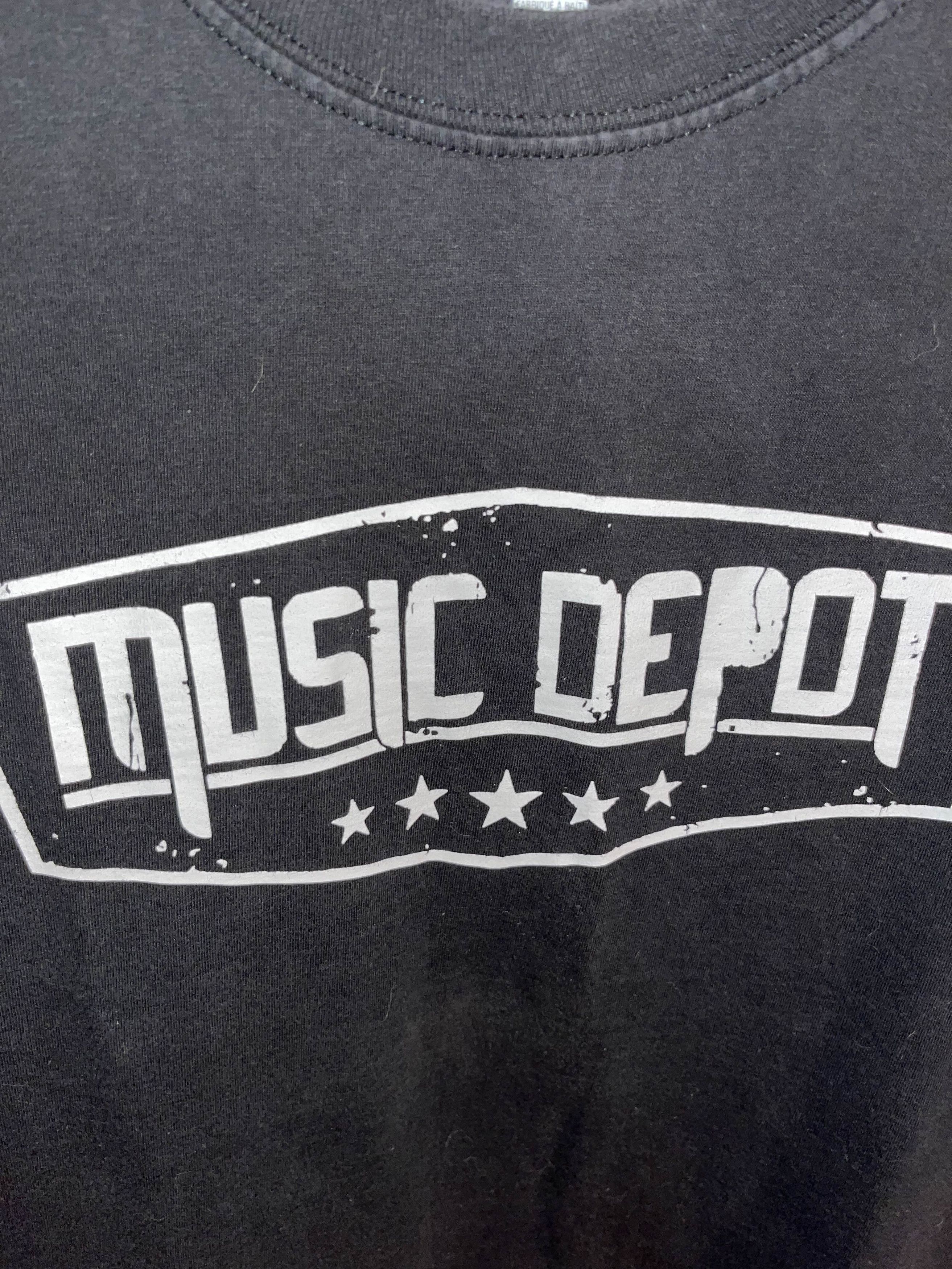 Band Tees × Hanes × Vintage Y2K Music Depot Staff Shirt Size US XL / EU 56 / 4 - 4 Thumbnail