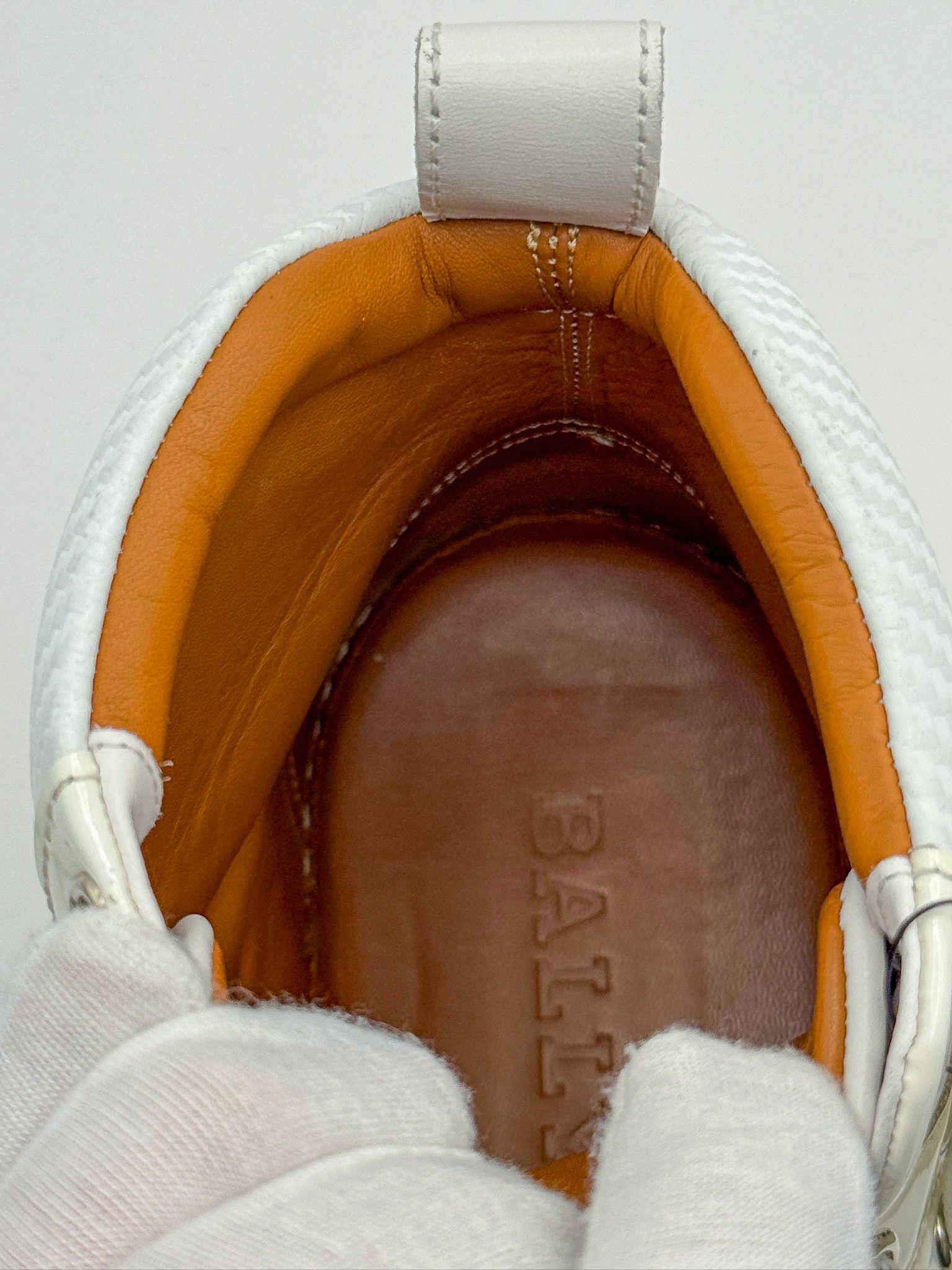 Bally Bally Hekem White Leather Lace-Up Hi-Top Sneakers Size US 9 / EU 42 - 13 Thumbnail
