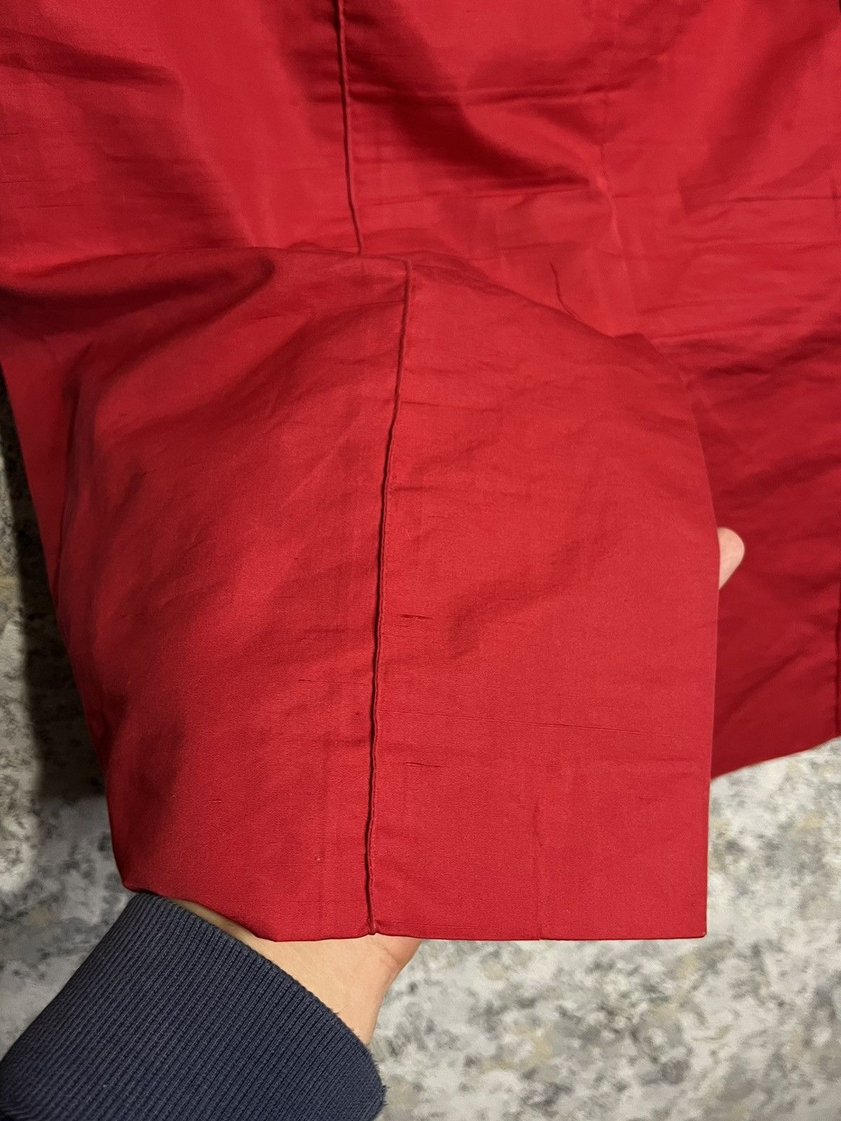 Saint Laurent Paris Vintage Yves Saint Laurent Women’s Midi Red Skirt Size FR 40 Size 28" / US 6 / IT 42 - 4 Thumbnail