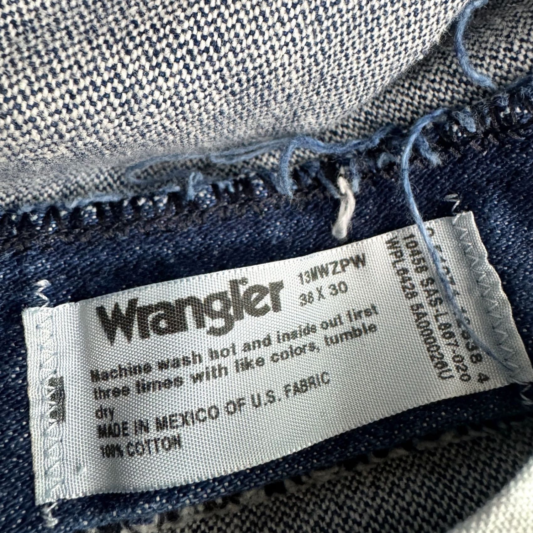 Wrangler Wrangler Jeans 13MWZ Cowboy Cut Original Fit Denim Jeans Mens 38x30 Indigo Dark Wash Size US 38 / EU 54 - 7 Thumbnail