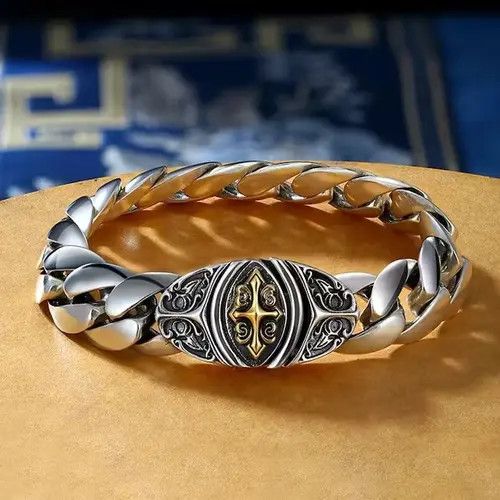 Jewelry Cross Flower Bracelet Size ONE SIZE - 4 Thumbnail