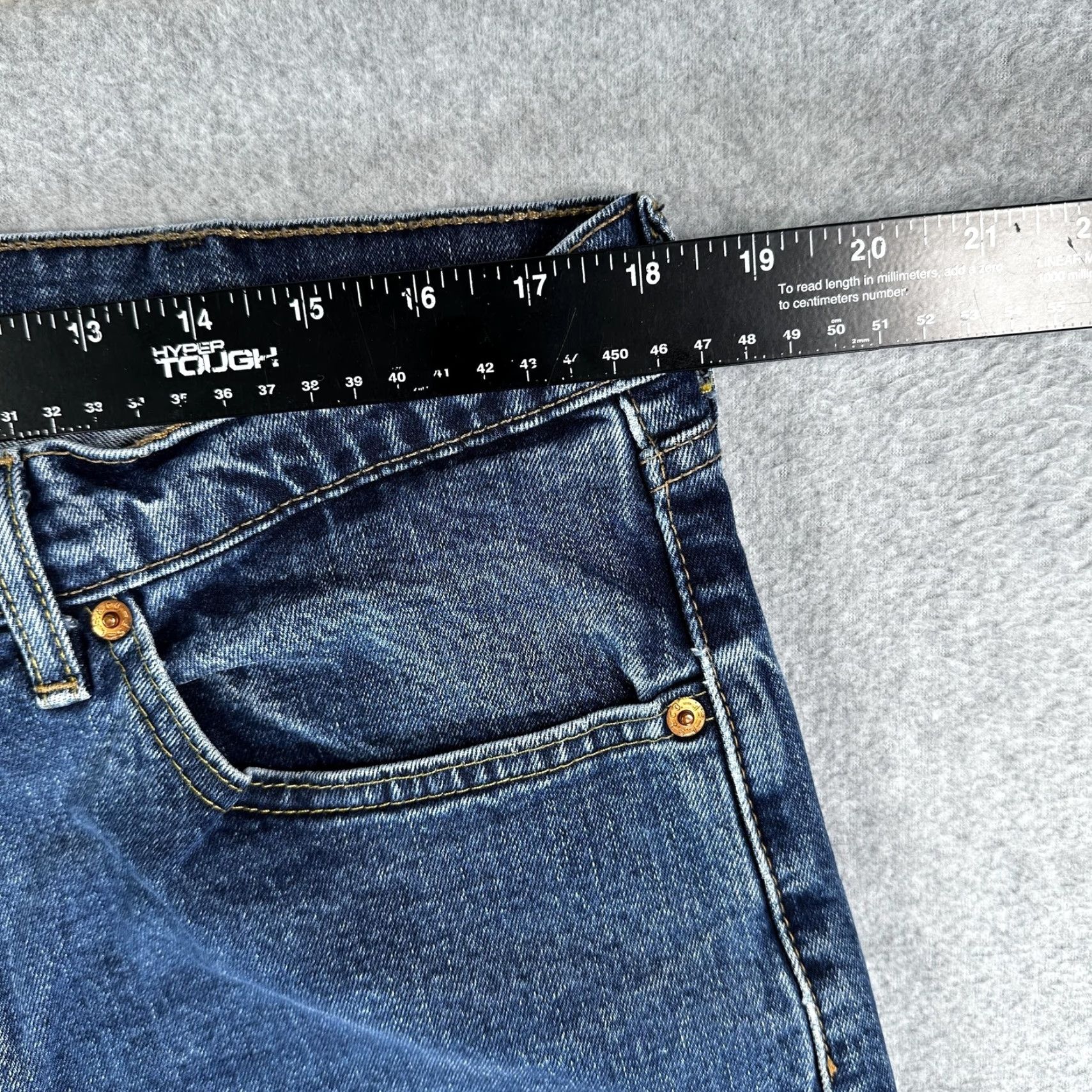Levi's Levi's 505 Jeans Mens 36x31 Blue Straight Regular Fit Medium Wash Denim Pants Size US 36 / EU 52 - 7 Thumbnail
