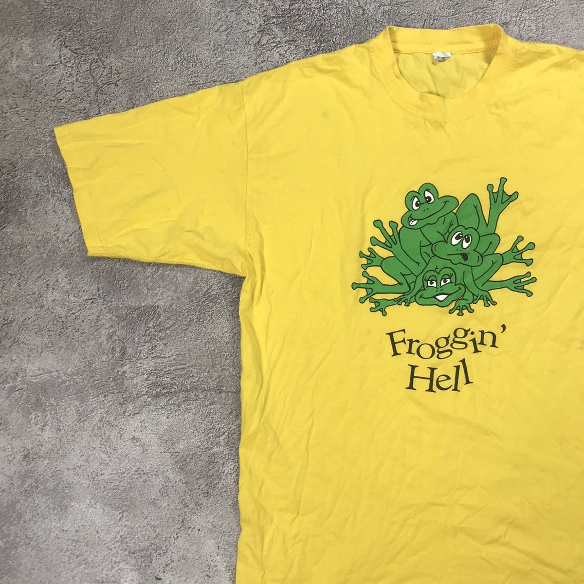 Vintage Vintage Y2K Sun Faded Graphic Tee Frog Humor Streetwear XXL Size US XXL / EU 58 / 5 - 3 Thumbnail