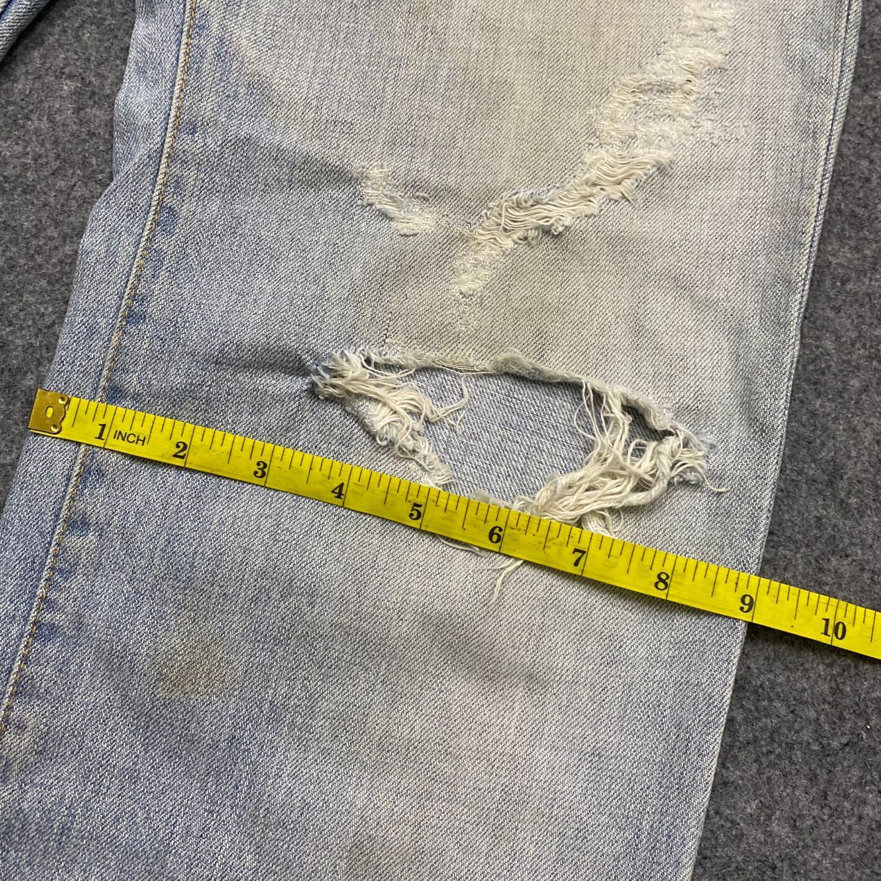 If Six Was Nine 💥Best Offer💥Vintage Blue Way Distressed Denim Size US 30 / EU 46 - 7 Thumbnail
