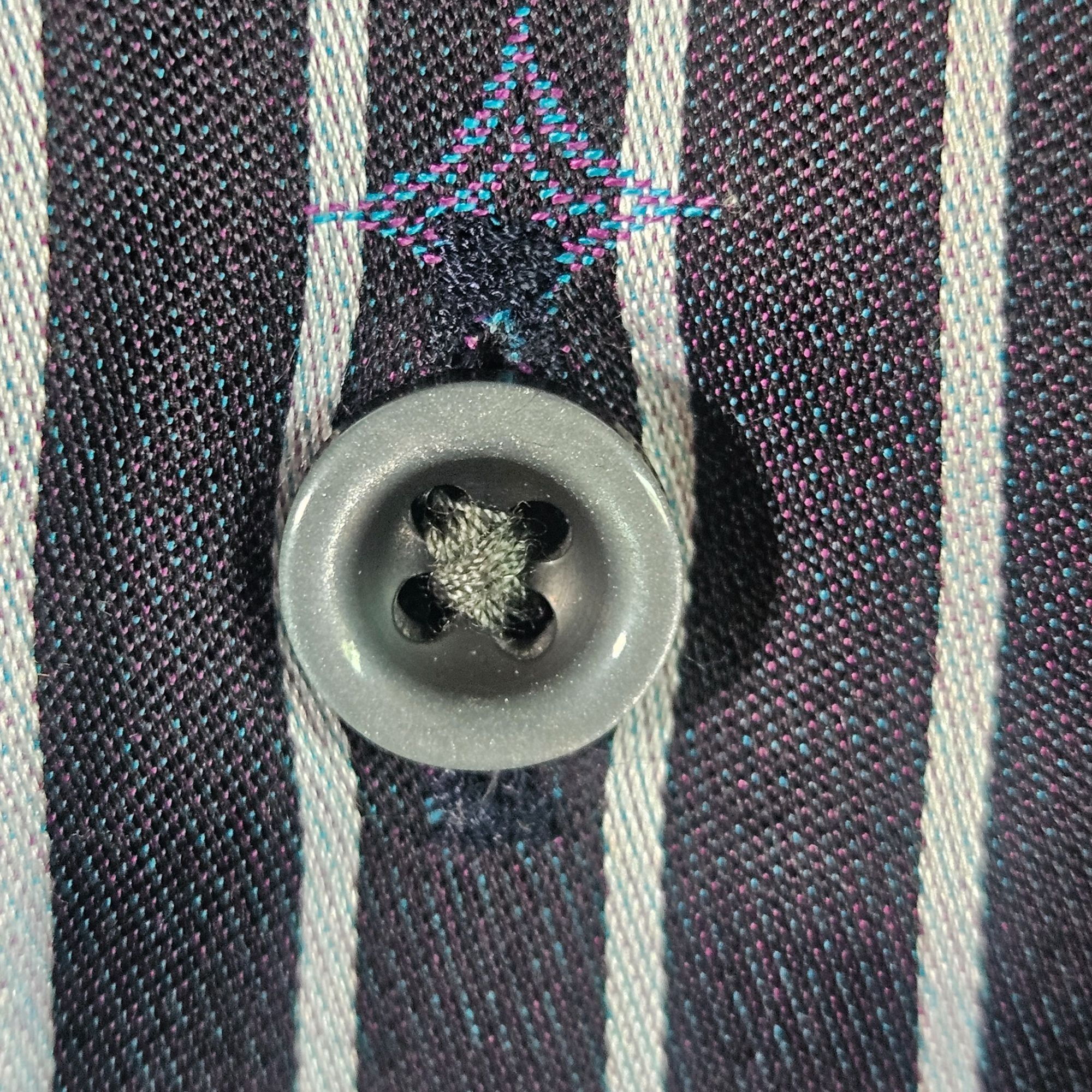 Robert Graham Robert Graham Men's Pinstripe Dress Shirt Black 2XL Quiet Lu Size US XXL / EU 58 / 5 - 8 Thumbnail