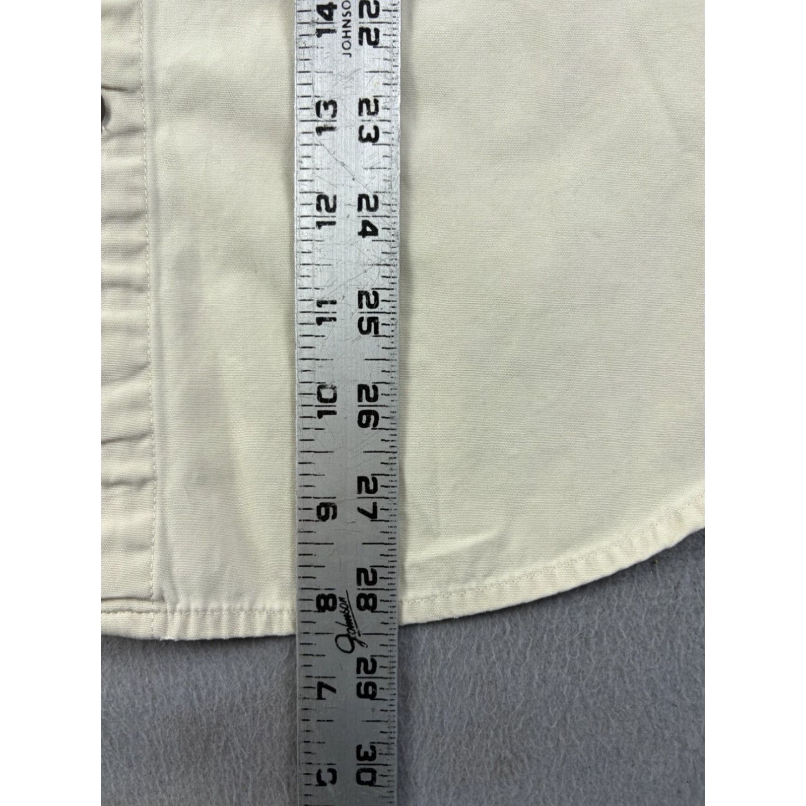 Gap VINTAGE Gap Shirt Men’s S Beige Short Sleeve Button-Up Workwear Cotton Size US S / EU 44-46 / 1 - 7 Thumbnail