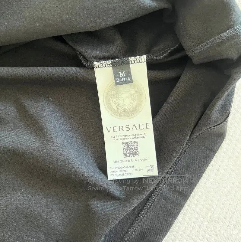 Versace Versace Black Cotton Short Sleeve T-Shirt . Size US M / EU 48-50 / 2 - 4 Thumbnail