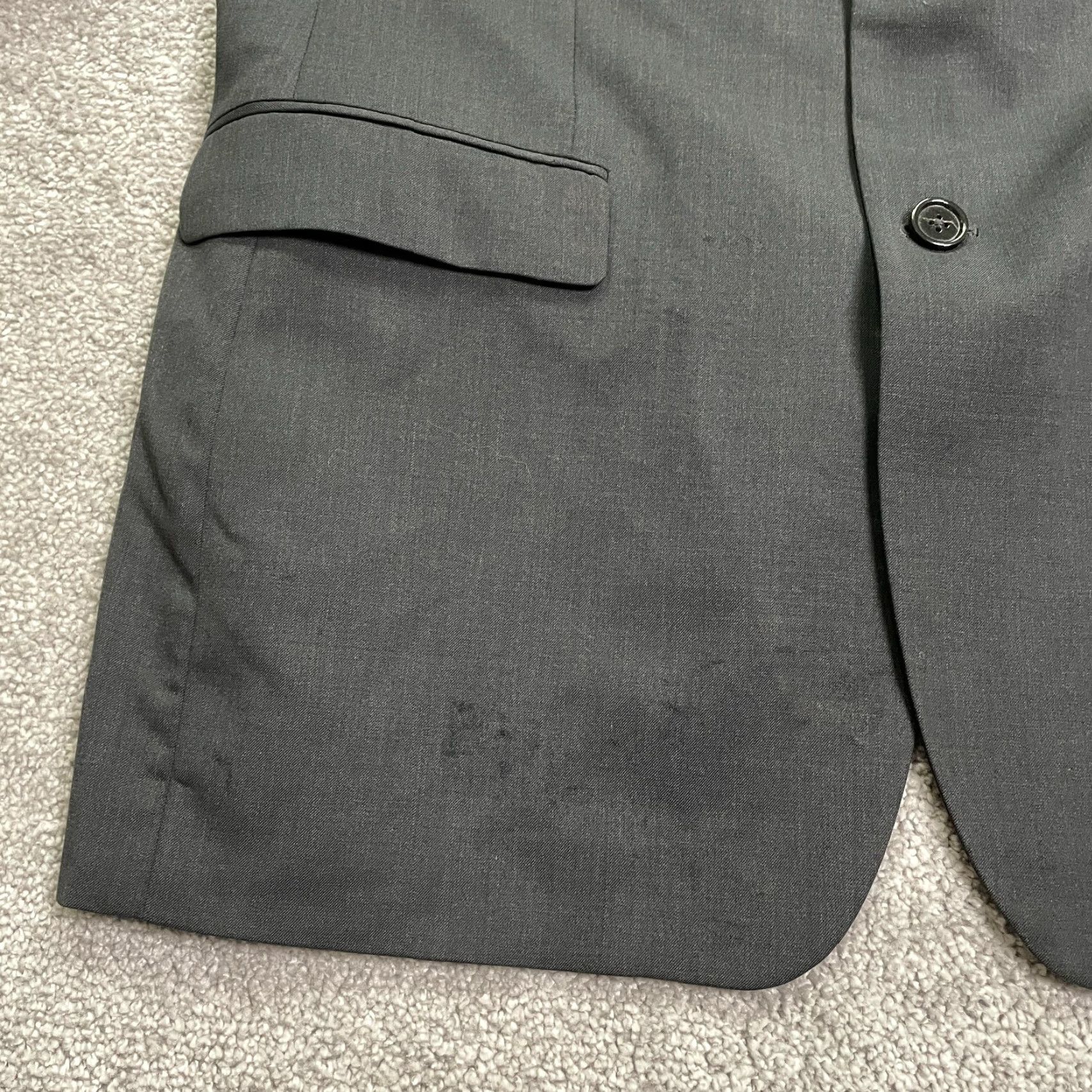 Banana Republic Banana Republic Blazer Mens 42 Long Gray Wool Work Suit Size 42R - 5 Thumbnail