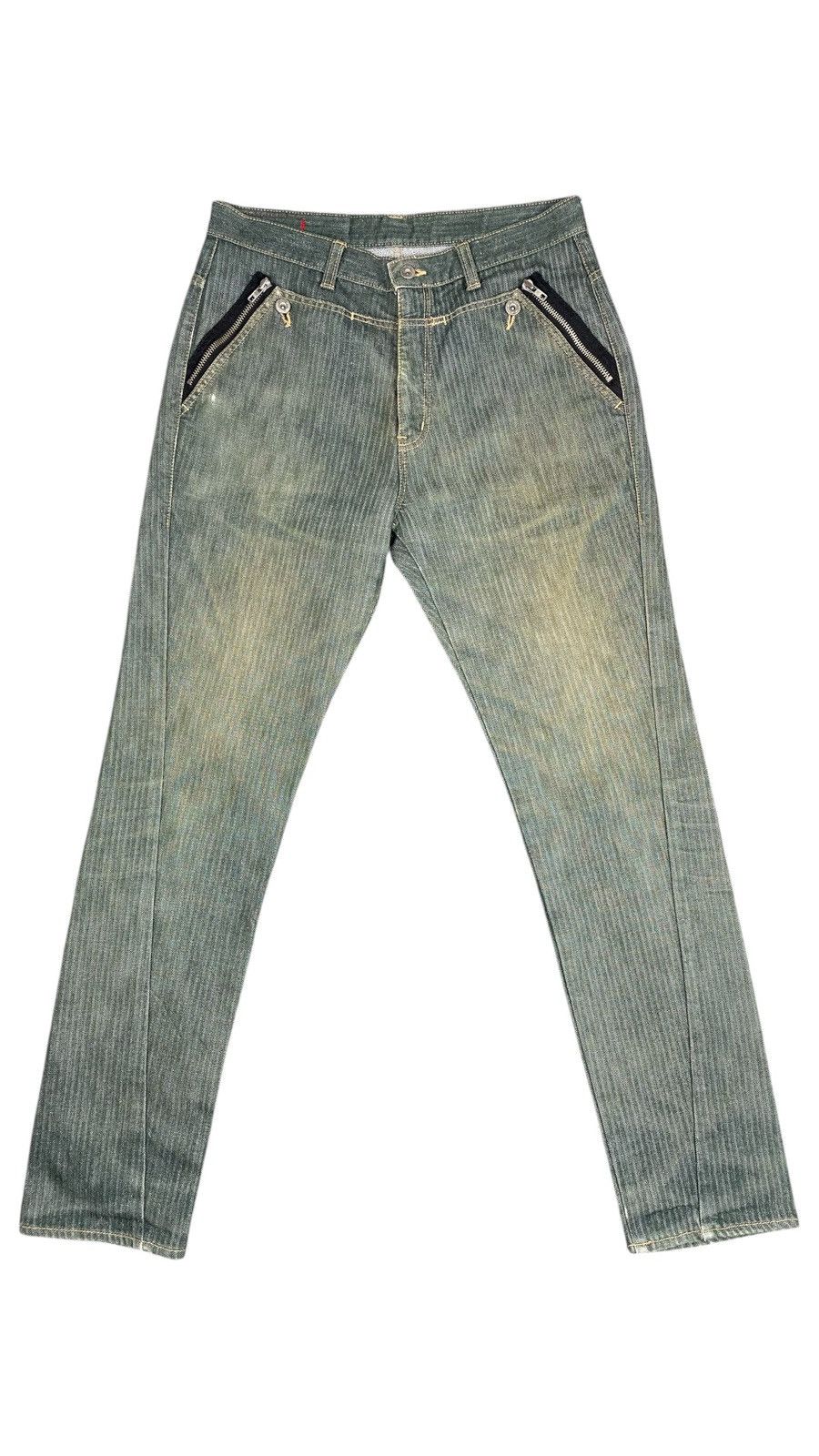 Japanese Brand Two Way Flare Herringbone Jeans Size US 32 / EU 48 - 1 Thumbnail