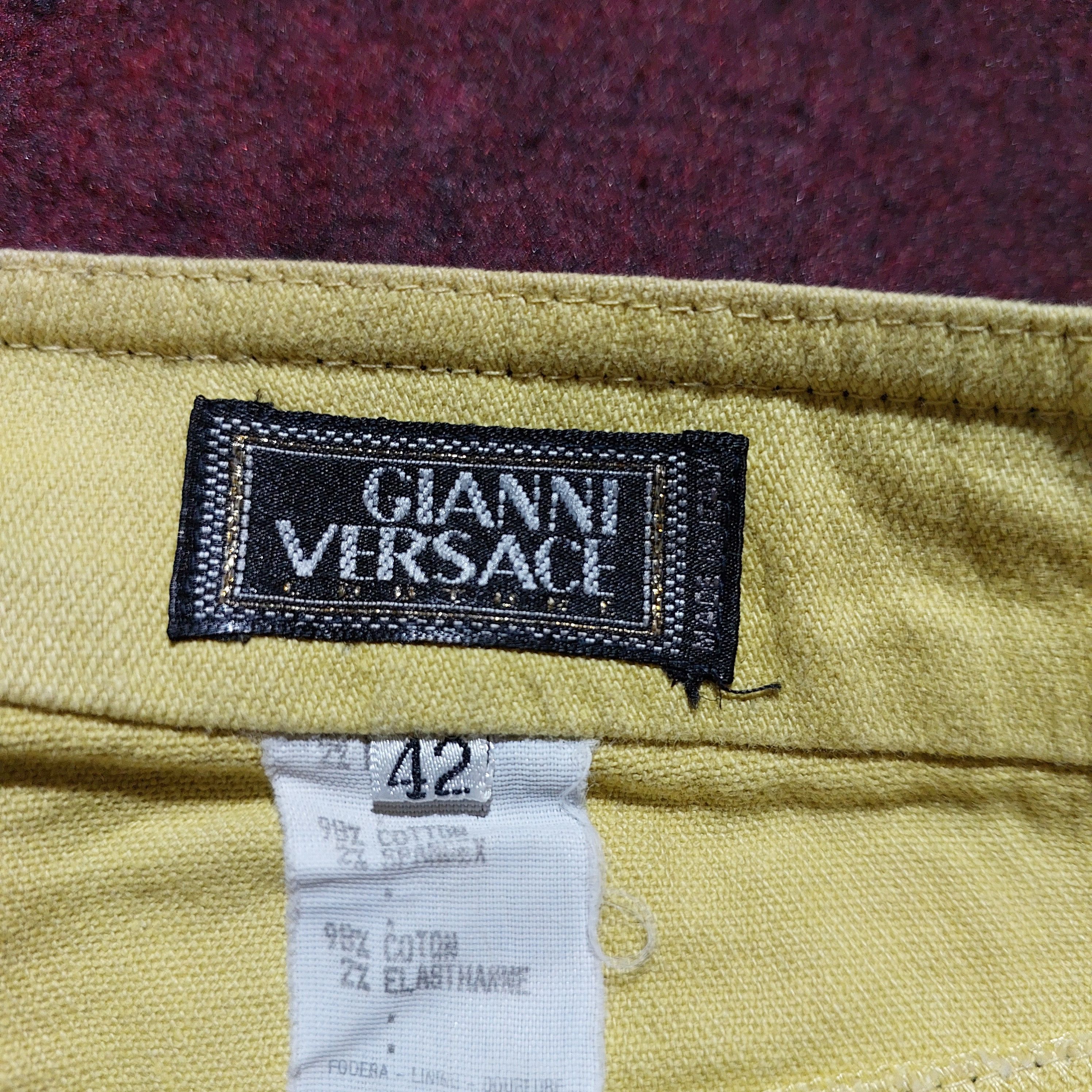 Versace vintage Gianni Versace slim fit jeans zipper on the legs Size 28" / US 6 / IT 42 - 8 Thumbnail