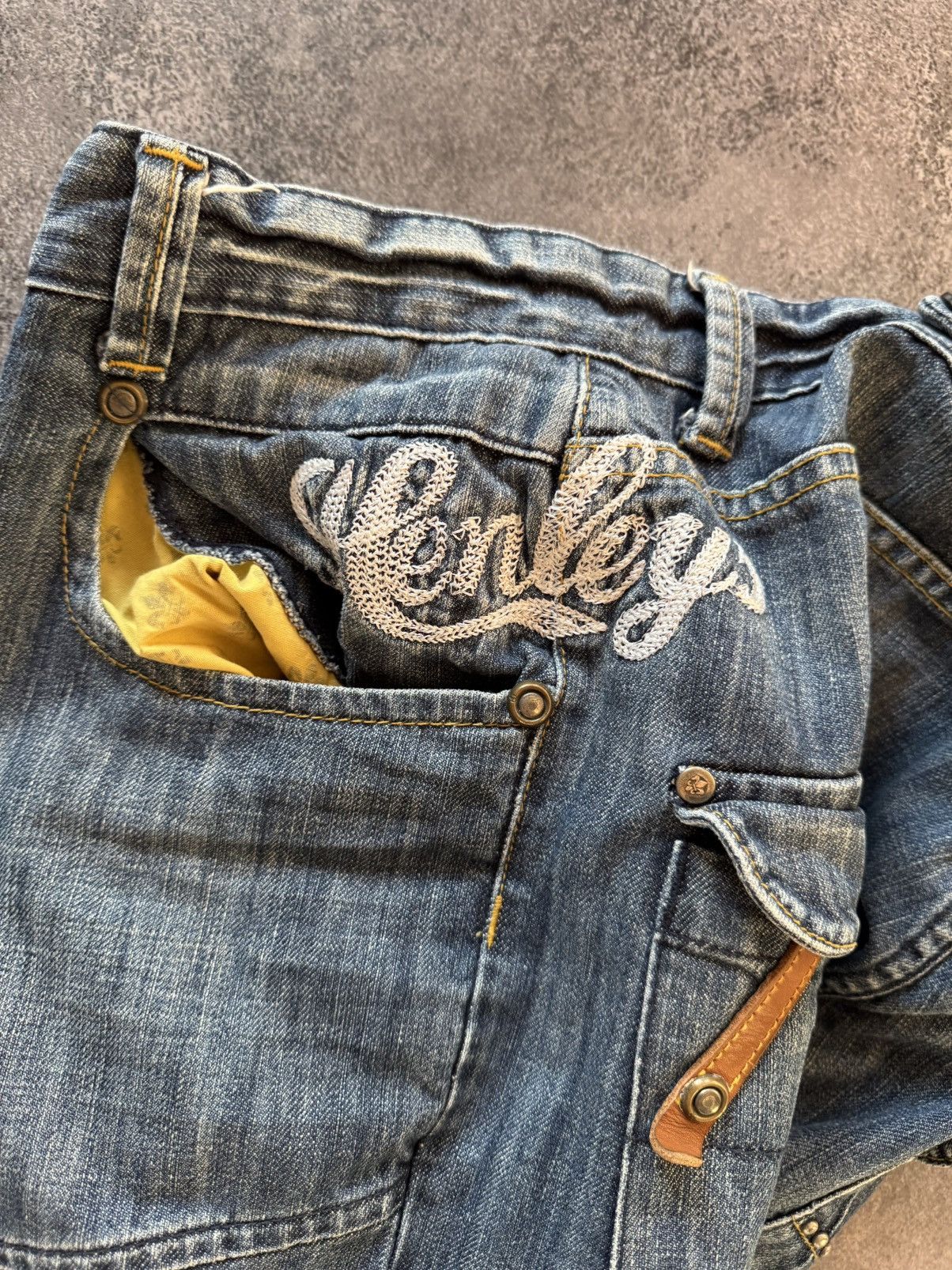 Hysteric Glamour Vintage Rick Owens Junya Watanabe Style Baggy Washed Jeans Size US 31 - 3 Thumbnail