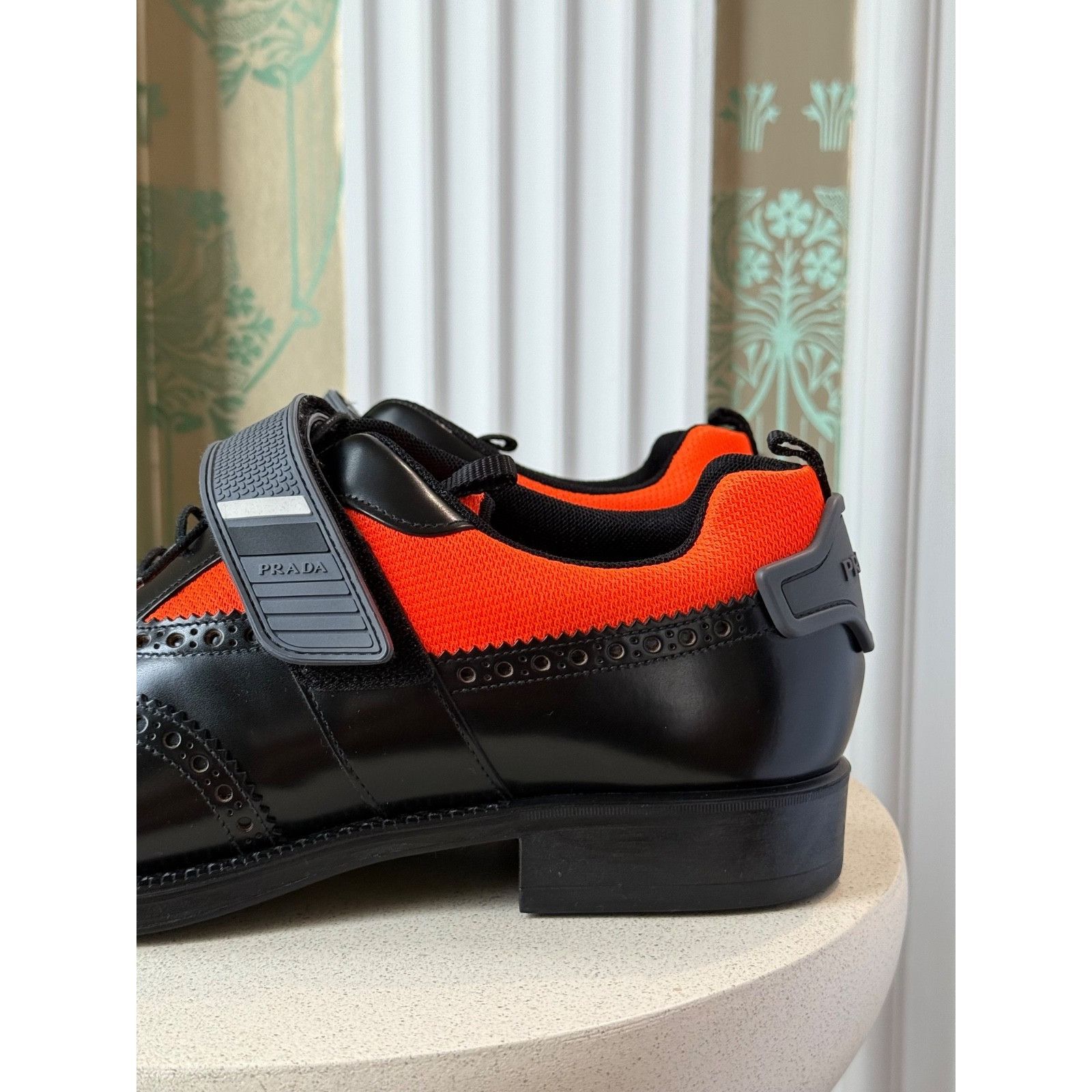 Prada Prada Runway Hybrid Leather Derby Wingtip Oxfords Sneakers Size US 10.5 / EU 43-44 - 4 Thumbnail