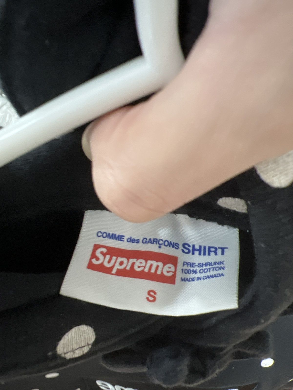 Supreme CDG Polka Dot Box Logo Hoodie