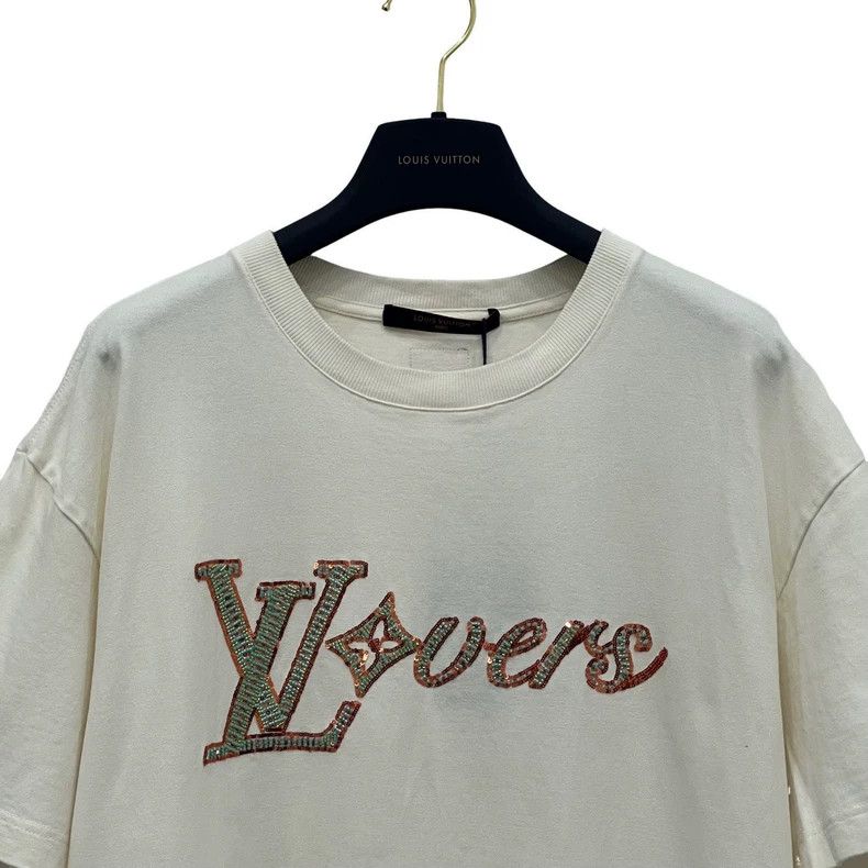 Louis Vuitton Louis Vuitton White beaded embroidered short sleeve Size US M / EU 48-50 / 2 - 5 Thumbnail