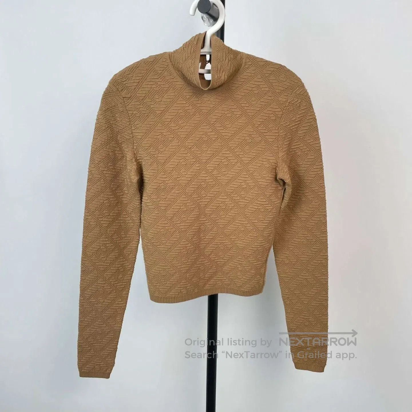 Fendi Fendi Brown Cropped Turtleneck Knit Top. Size S / US 4 / IT 40 - 1 Thumbnail