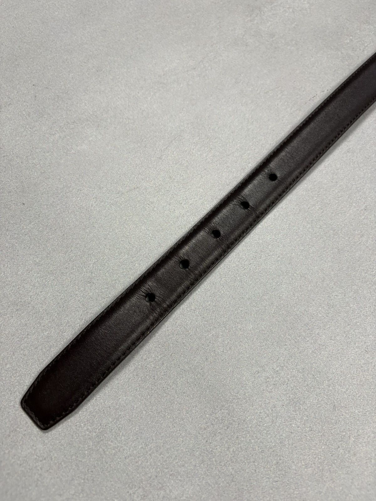 Polo Ralph Lauren Polo Ralph Lauren Brown Leather Belt Slim Classic Buckle Size ONE SIZE - 7 Thumbnail