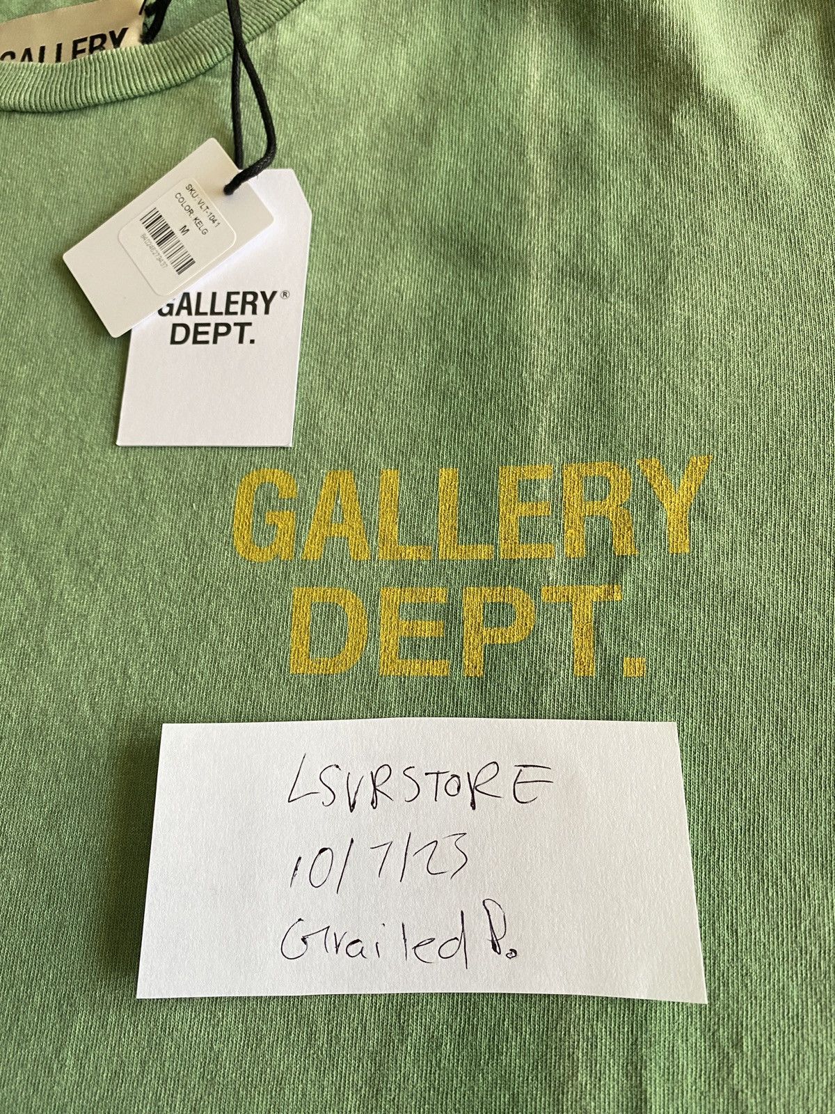 Gallery Dept. Gallery Dept. Vintage Logo Tee Kelly Green Medium Size US M / EU 48-50 / 2 - 5 Thumbnail