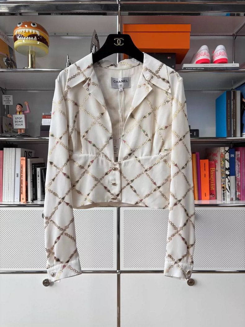 Chanel Chanel 22B Zhang Junying's same white gold chain silk diam Size XXS / US 00 / IT 34 - 1 Thumbnail