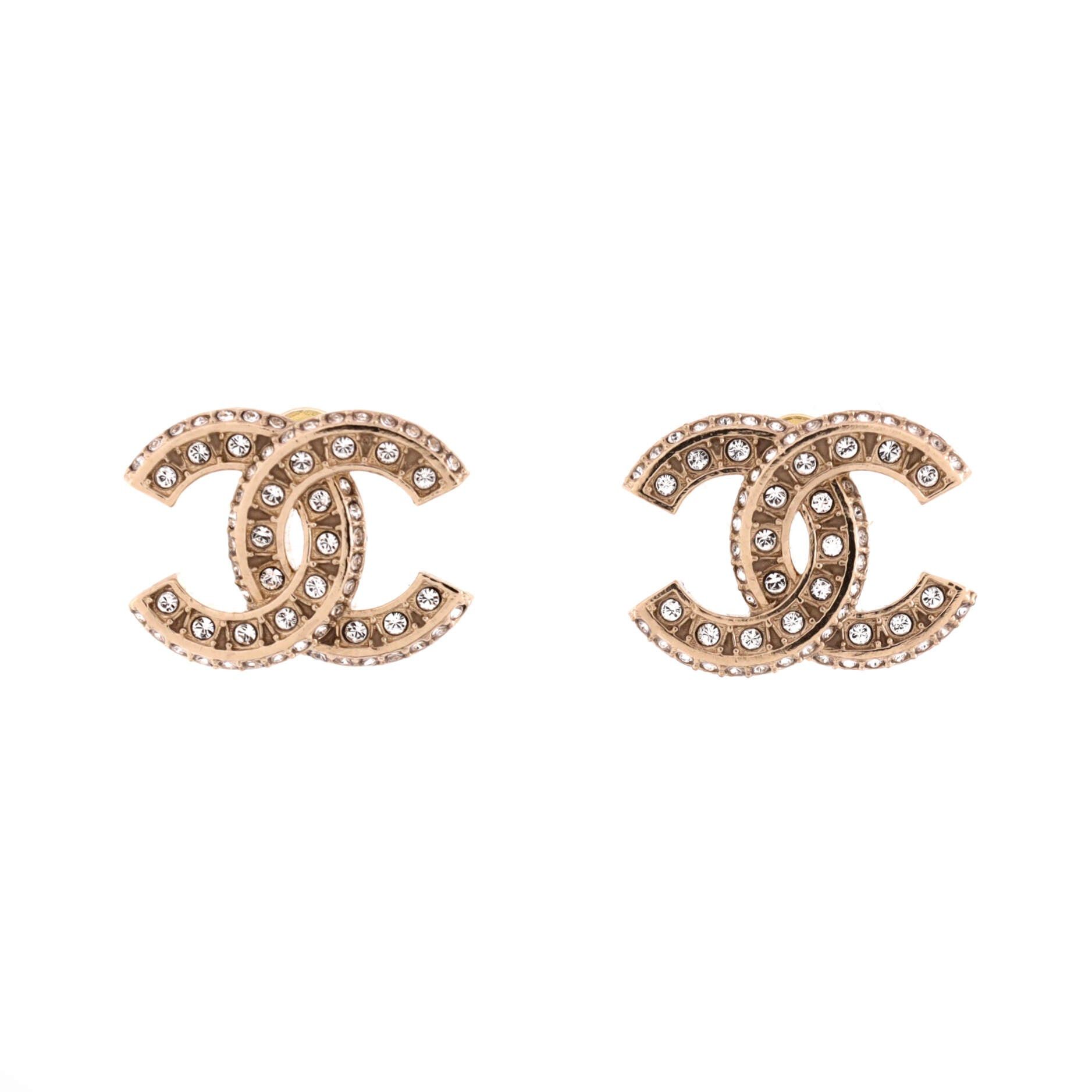 Chanel CC Stud Earrings Size ONE SIZE - 1 Thumbnail