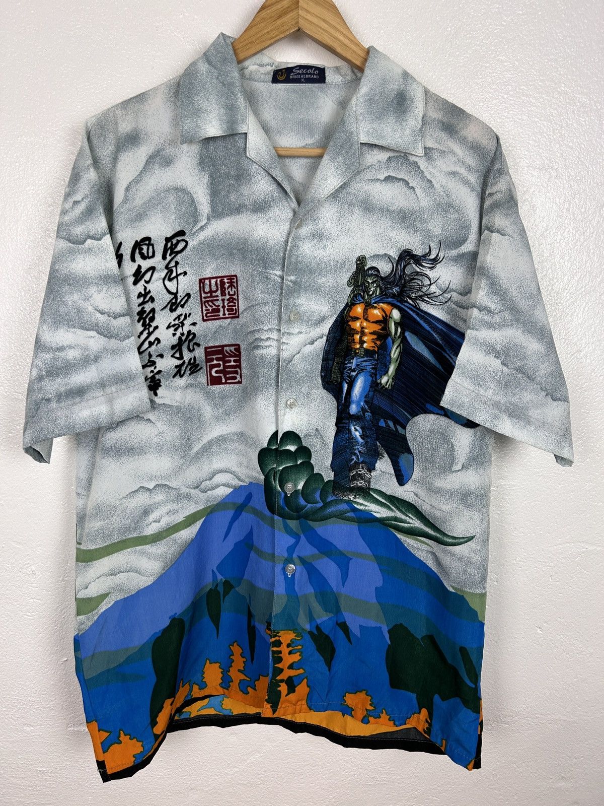 Anime 00s Vintage Anime Like Berserk AOP Crazy Design Shirt Size US XL / EU 56 / 4 - 1 Thumbnail