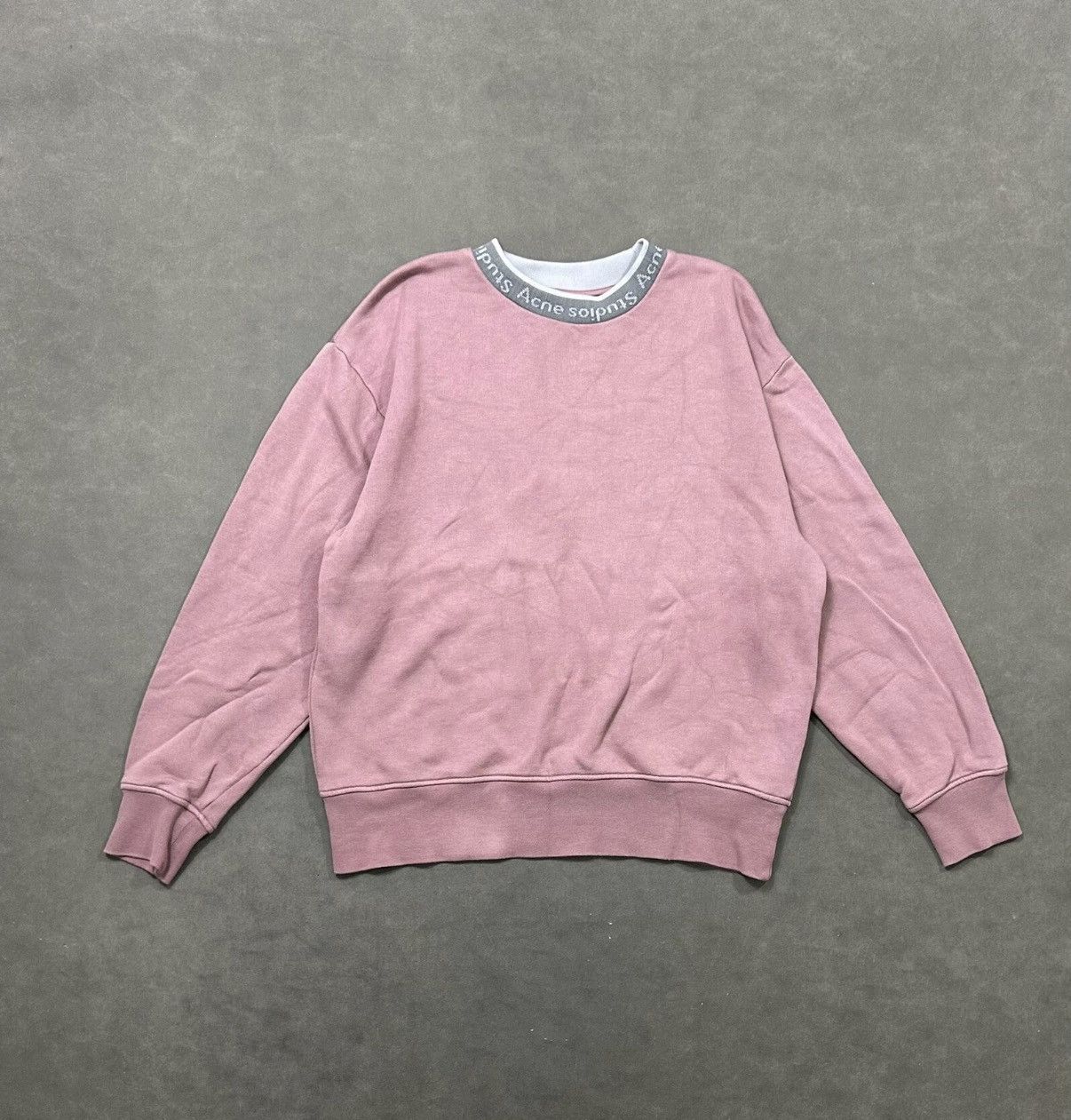 Acne Studios Acne Studios Lilac Sweatshirt with Neck Logo J16 Size US XXS / EU 40 - 1 Thumbnail