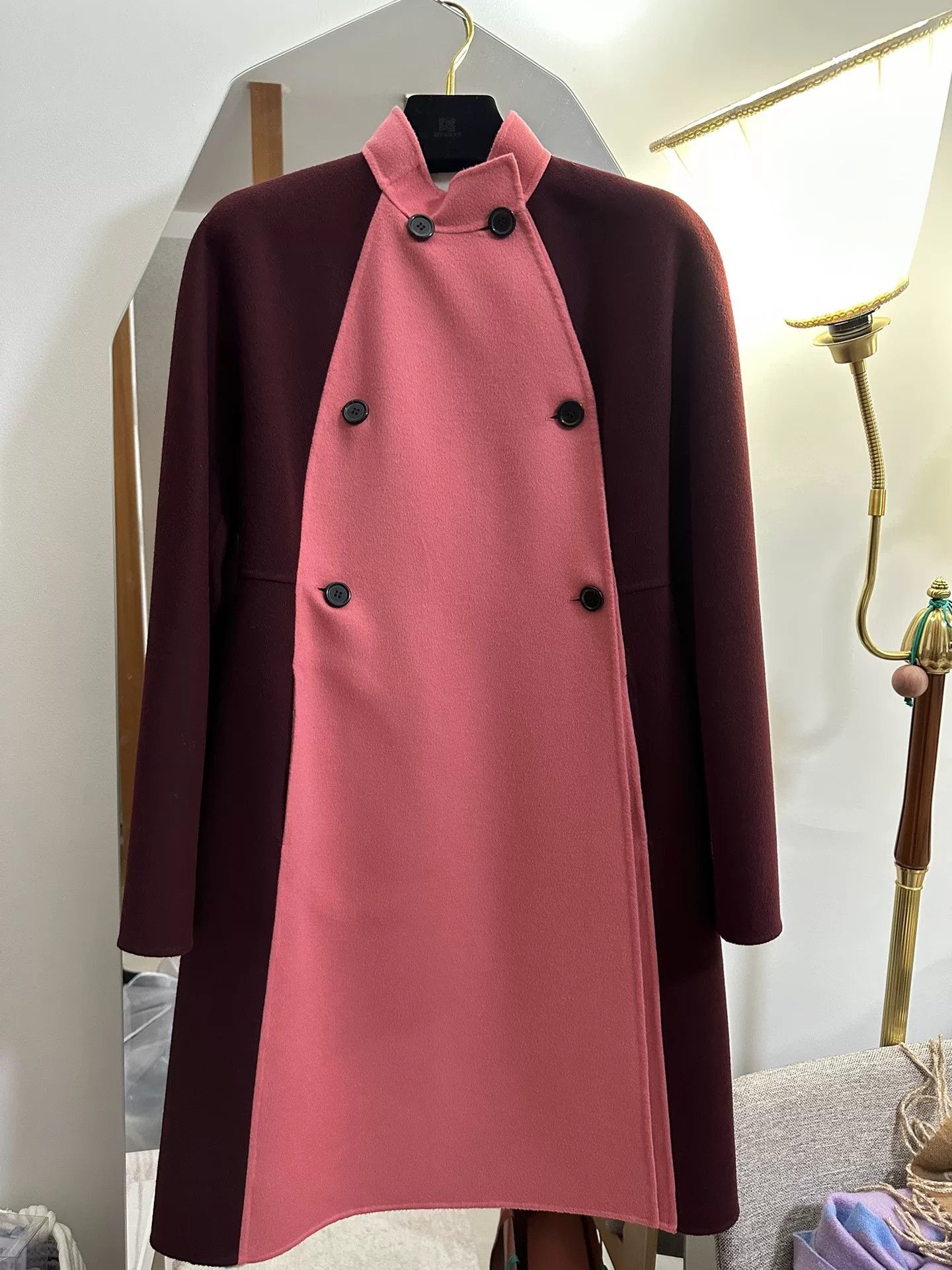 Valentino Valentino Colorblock Wool Coat Size 38 Size US S / EU 44-46 / 1 - 1 Thumbnail