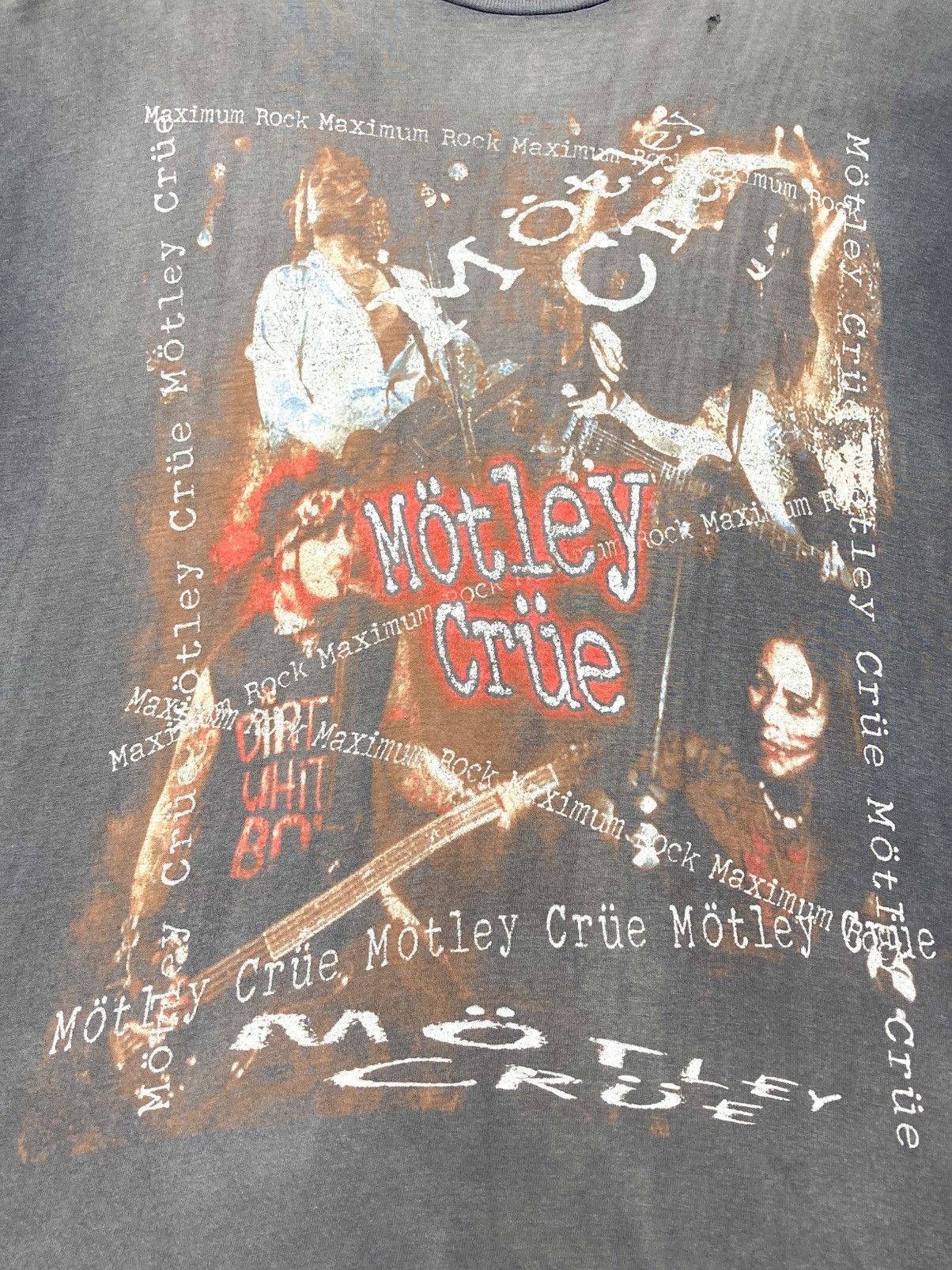 Band Tees Vintage Sun Faded 90s Motley Crue Japan Tour Size US L / EU 52-54 / 3 - 3 Thumbnail