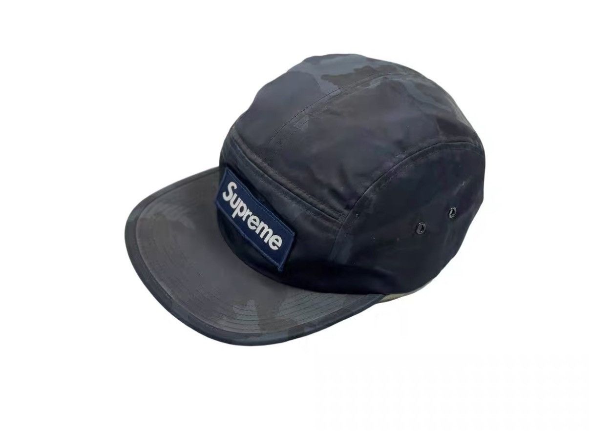 Supreme × Vintage Supreme Iridescent Box Logo Light Blue Camp Cap