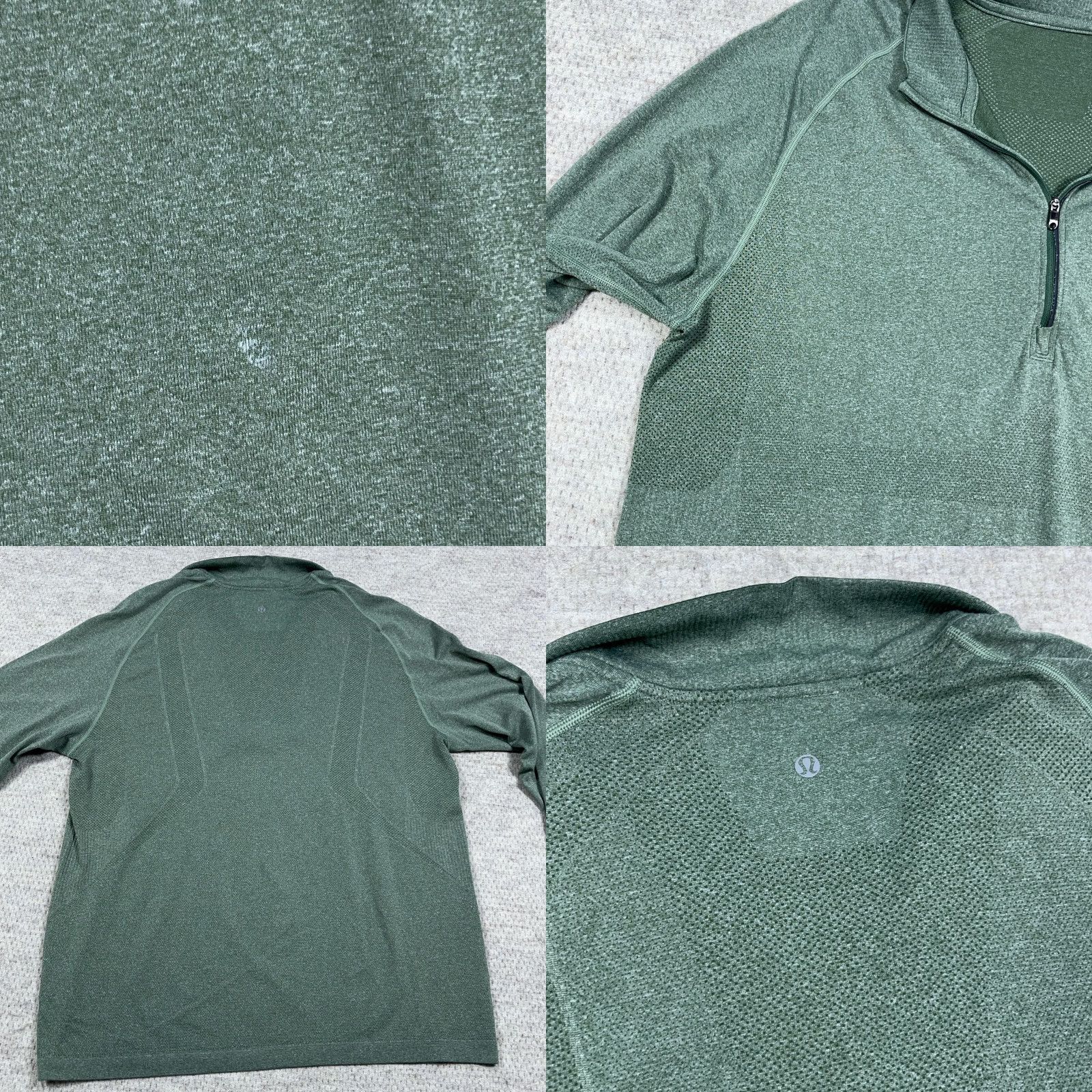 Lululemon Lululemon Metal Vent Tech Pullover Mens XL Green 1/4 Zip Long Sleeve Running Top Size US XL / EU 56 / 4 - 8 Thumbnail