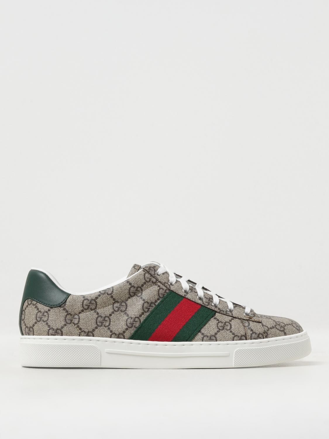 Gucci Gucci Sneakers Men Beige Size US 12 / EU 45 - 1 Thumbnail