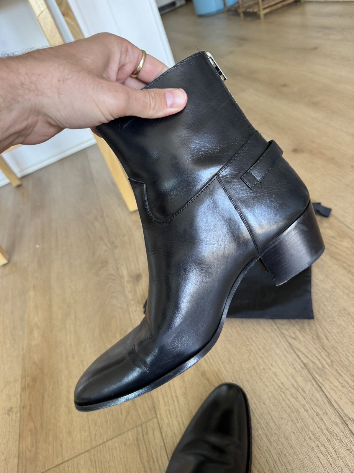 Celine Rear Zip Jacno Boots Size US 11 / EU 44 - 8 Thumbnail