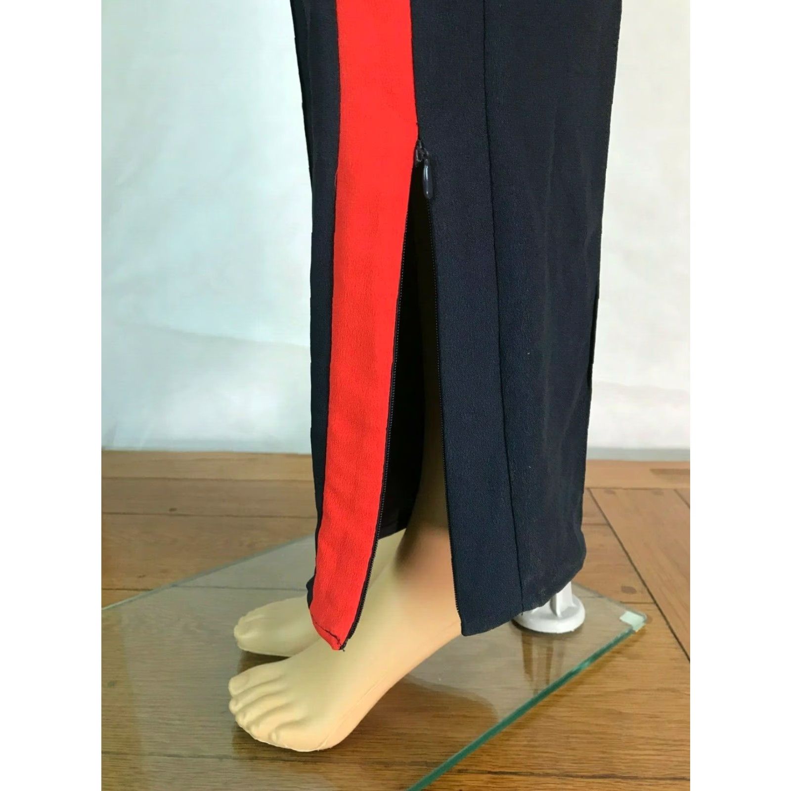 H&M H&M Wide Leg Track Pants Womens Size 4 28x28 Navy Stripe Athletic Adult Women Size 27" / US 4 / IT 40 - 3 Thumbnail