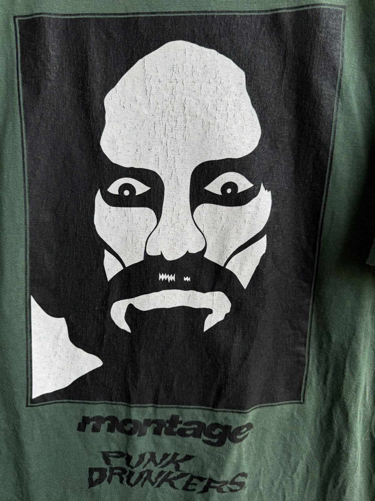 Japanese Brand Vintage Trashed Montage Punk Drunkers tee Size US L / EU 52-54 / 3 - 8 Thumbnail