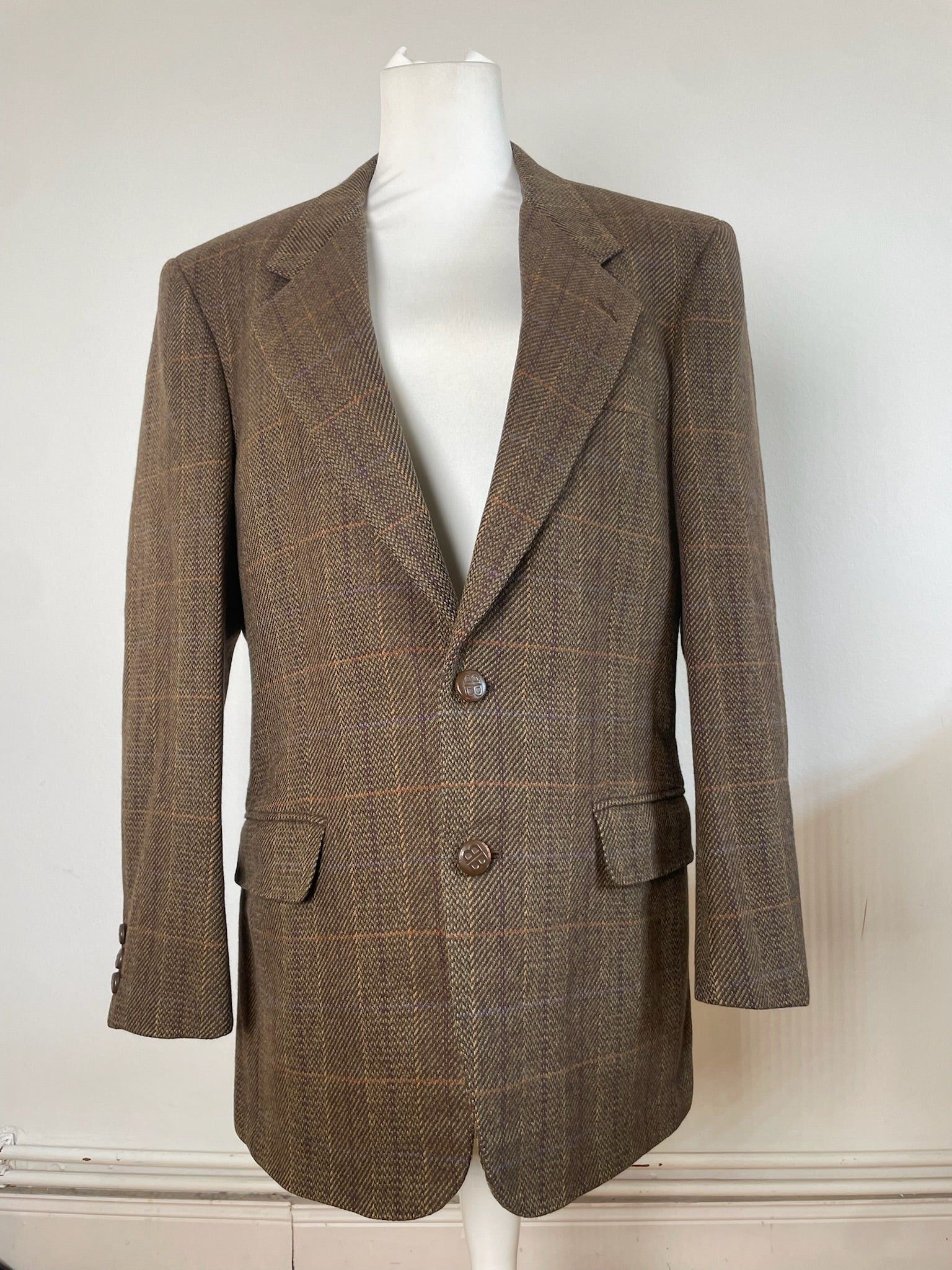 Balenciaga Vintage Wool Blazer Brown Size M / US 6-8 / IT 42-44 - 1 Thumbnail