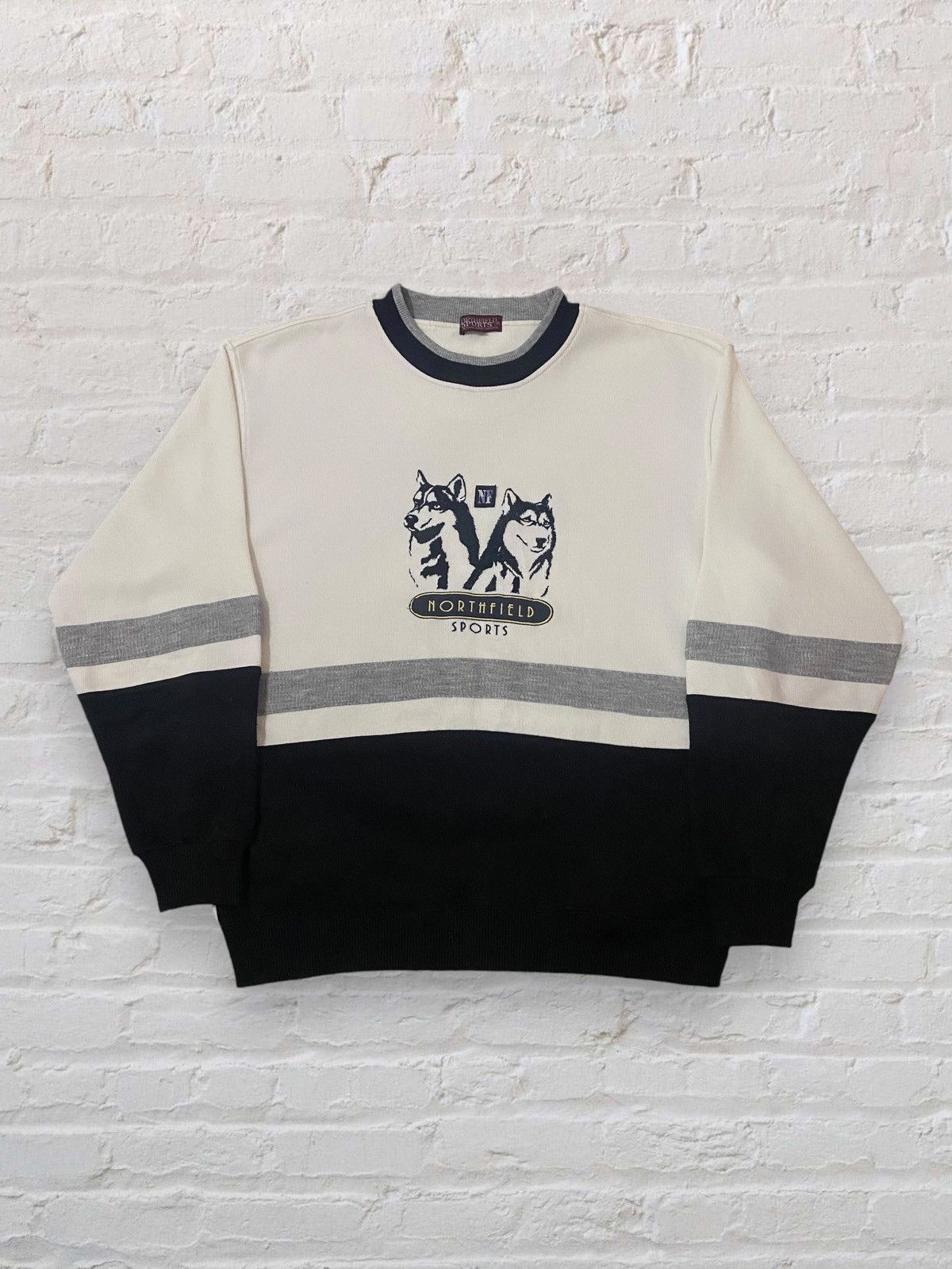 Japanese Brand × Vintage VINTAGE NORTHFIELD SPORTS WOLF EMBEROIDERY CREW NECK Size US L / EU 52-54 / 3 - 1 Thumbnail