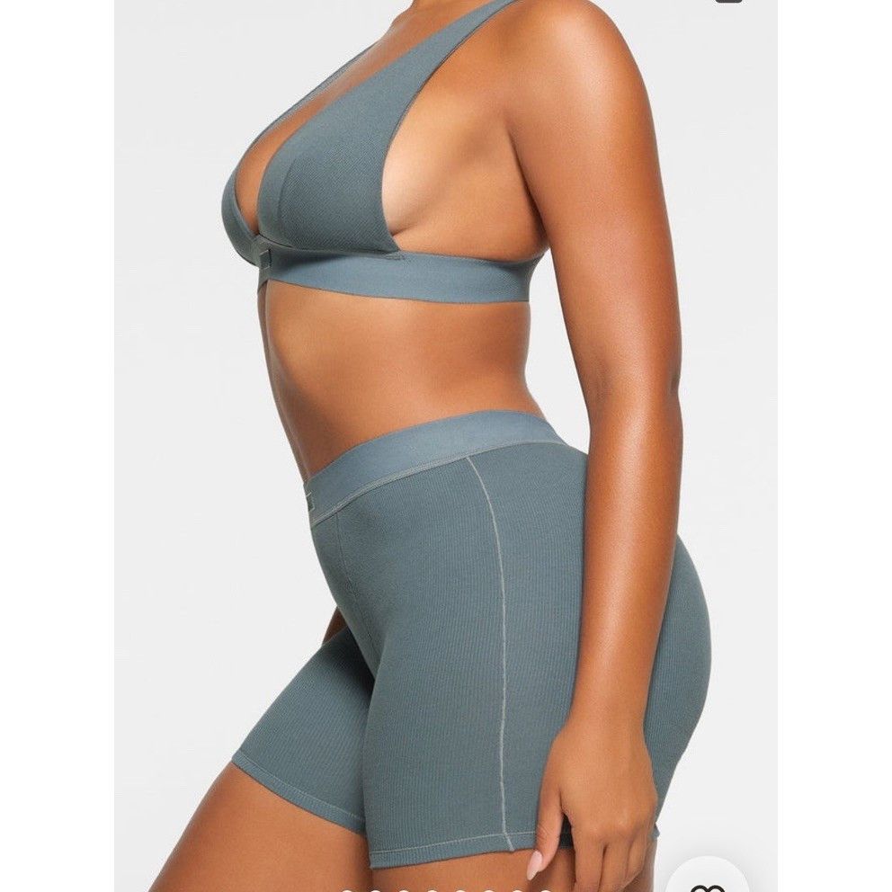 SKIMS Skims Rib Cotton Boxer Short Size ONE SIZE - 3 Thumbnail