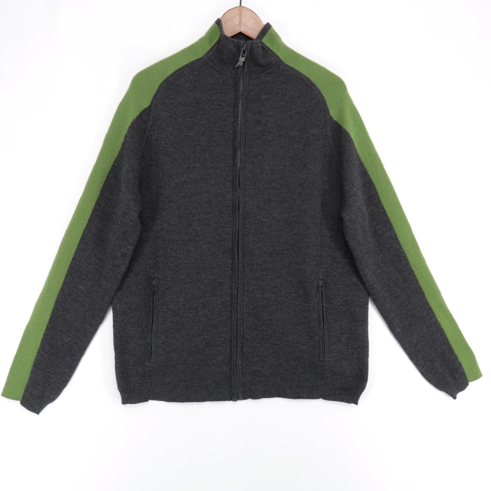 Smartwool SmartWool Jacket Mens M Gray Full Zip Merino Wool Mock Neck Bomber Jacket Size US M / EU 48-50 / 2 - 2 Thumbnail