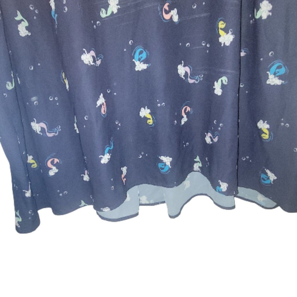 Disney Disney Navy Multicolor Mermaid Top Plus 4X Size 4XL / US 24-26 - 5 Thumbnail