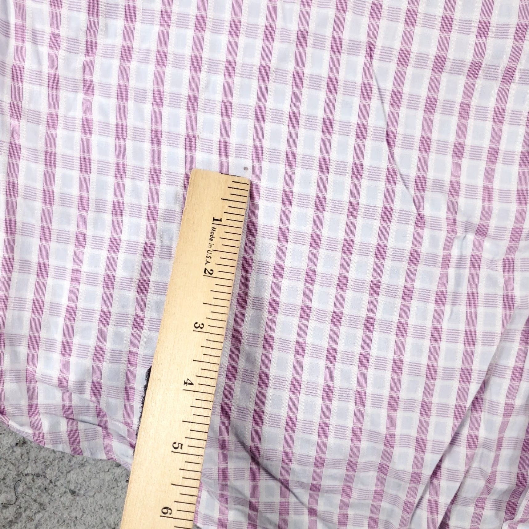 Tommy Bahama Tommy Bahama Shirt Mens 17.5 Purple Plaid Dress Button Up Long Sleeve Size 46R - 3 Thumbnail