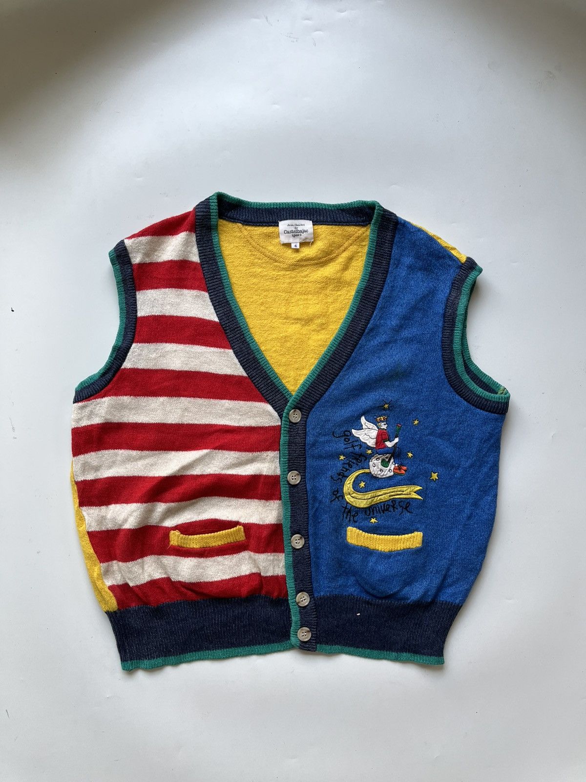 Jean Charles De Castelbajac Castelbajac Sport Knit Vest Size L / US 10 / IT 46 - 3 Thumbnail