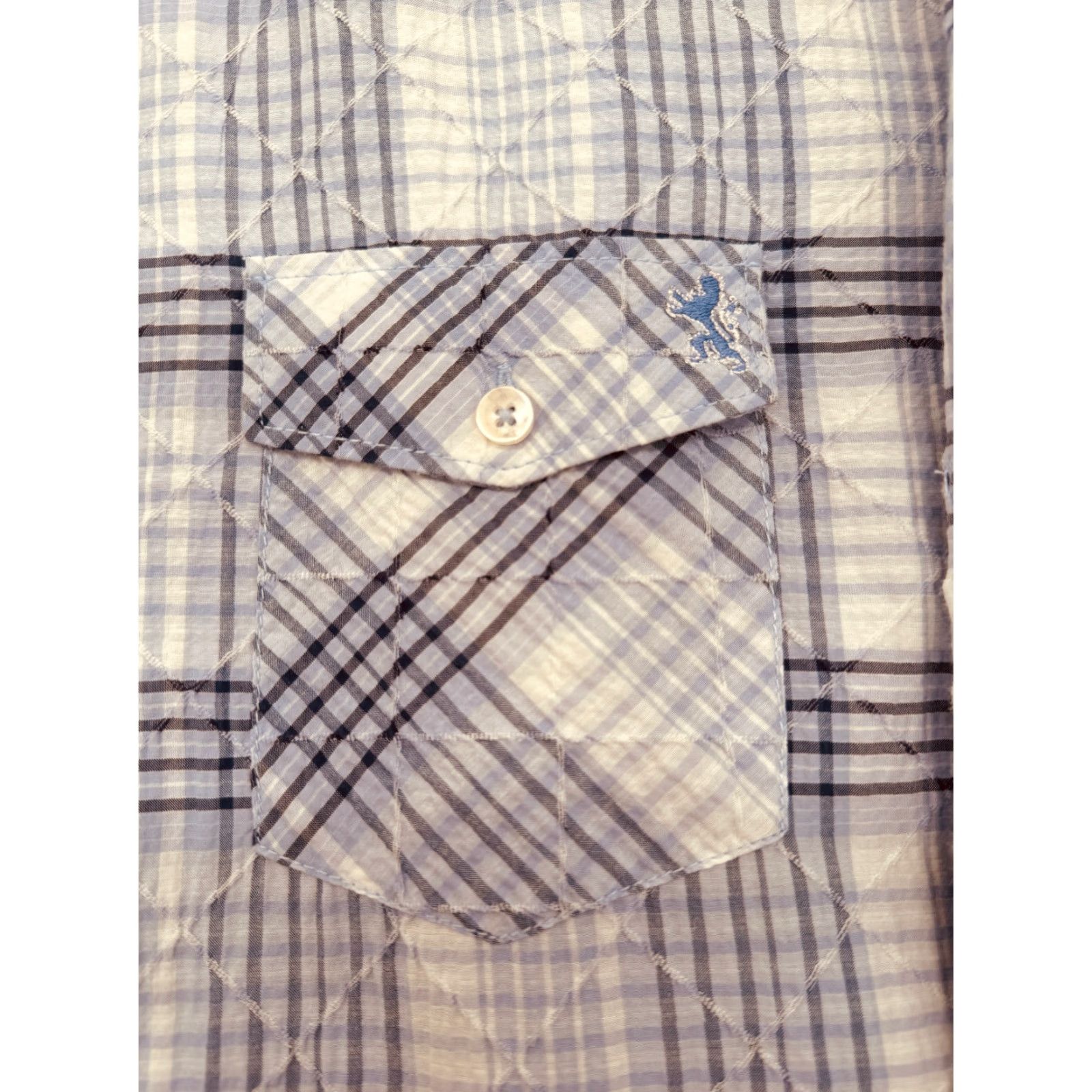 BUGATCHI VINTAGE Bugatchi Long Sleeve Button Up Mens Large Check Shirt Reversible Cuffs 2909 Size US L / EU 52-54 / 3 - 4 Thumbnail