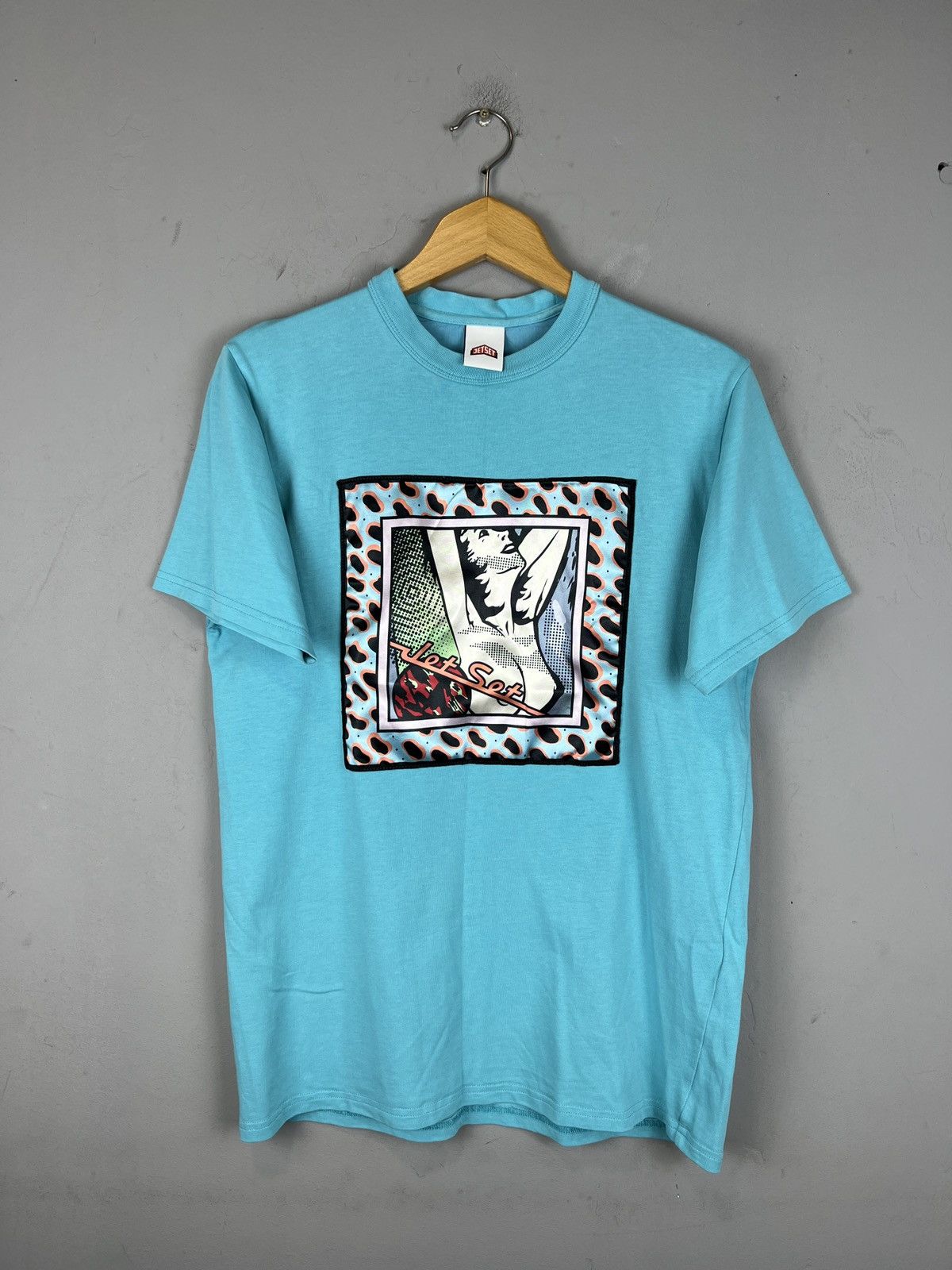 JET SET × Japanese Brand × Vintage JET SET Naked Girl Box Logo t shirt RRP 200$ Size US S / EU 44-46 / 1 - 1 Thumbnail