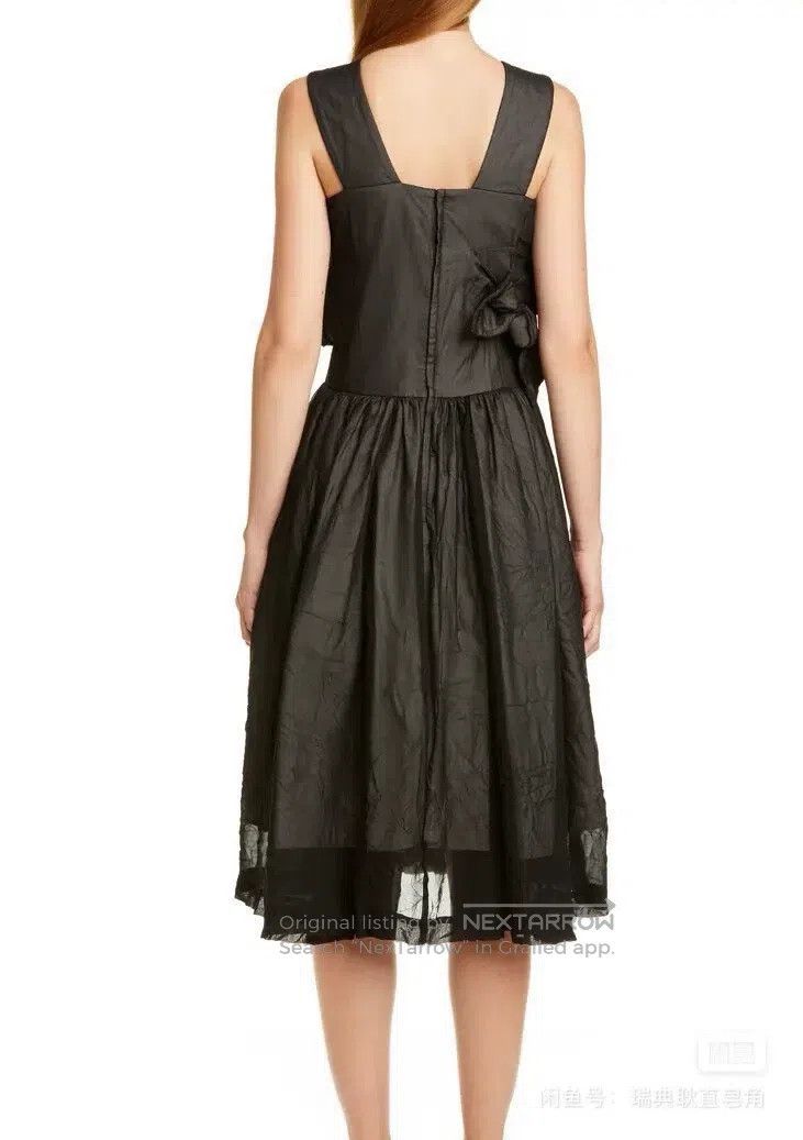 Comme des Garcons Comme Des Garcons Black Bow Tie Midi Dress Size XS / US 0-2 / IT 36-38 - 3 Thumbnail