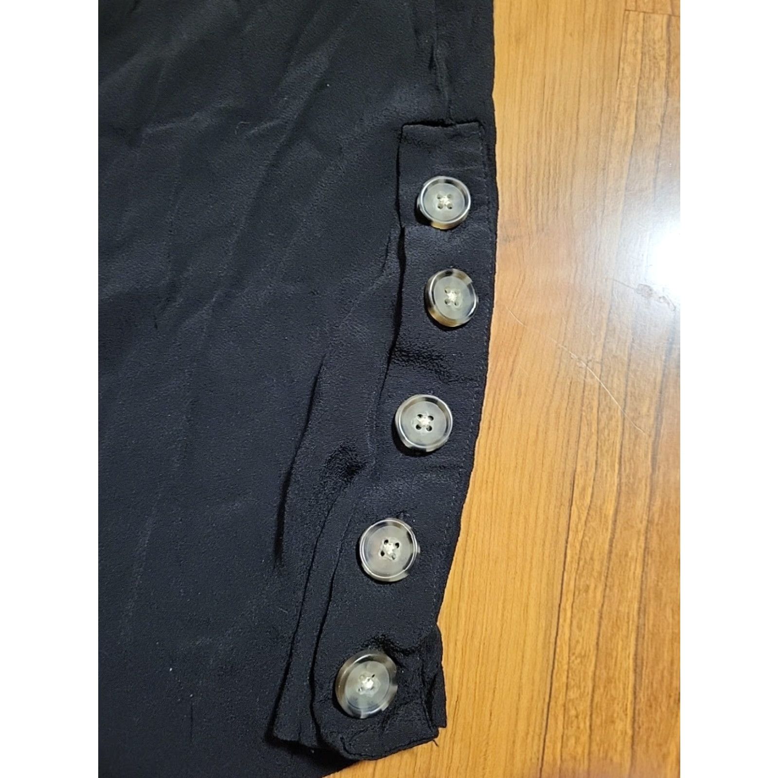 Madewell Madewell Shirt Dress Women M Black Short Button Embellishments Mini Dress Size M / US 6-8 / IT 42-44 - 4 Thumbnail