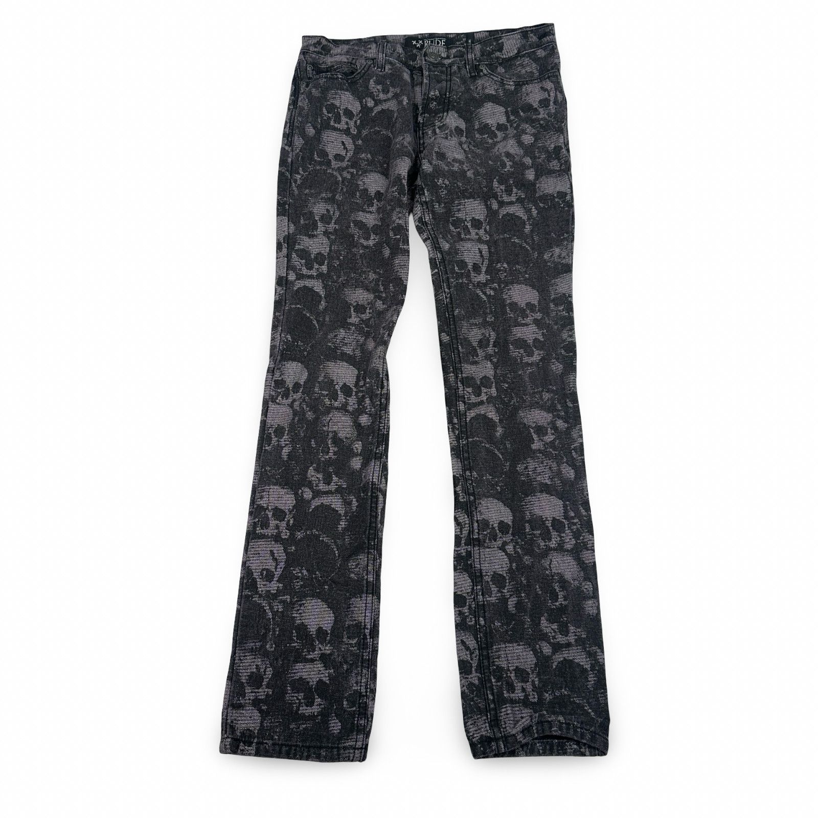 Rude Xxx Rude Skull AOP Skinny Jeans Men 30x32 Black Denim Dark Size US 30 / EU 46 - 1 Thumbnail