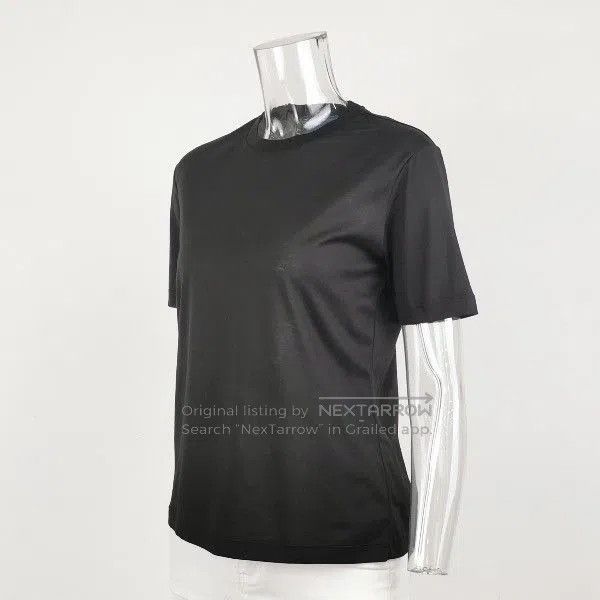 Prada Prada Black Cotton Round Neck T-Shirt. Size US S / EU 44-46 / 1 - 2 Thumbnail