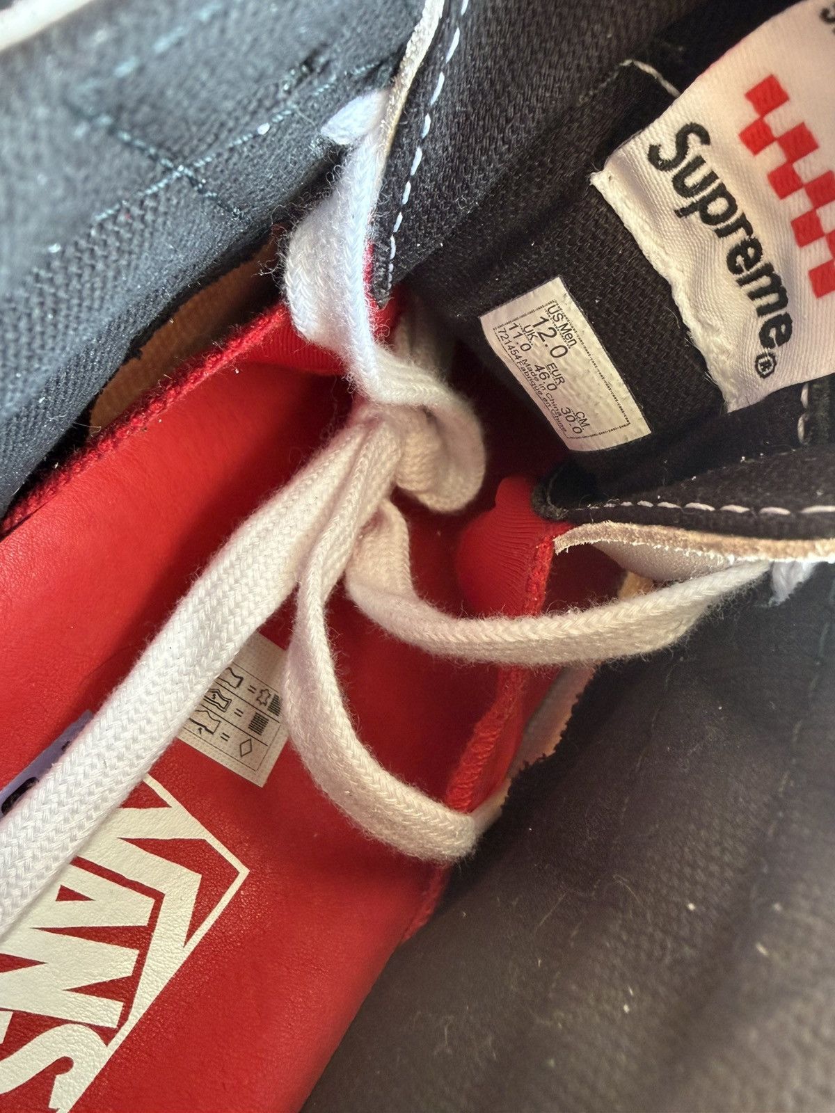 Supreme × Vans US 12 Nate Lowman × Supreme × Vans Skate Grosso Mid Natural Size US 12 / EU 45 - 9 Thumbnail