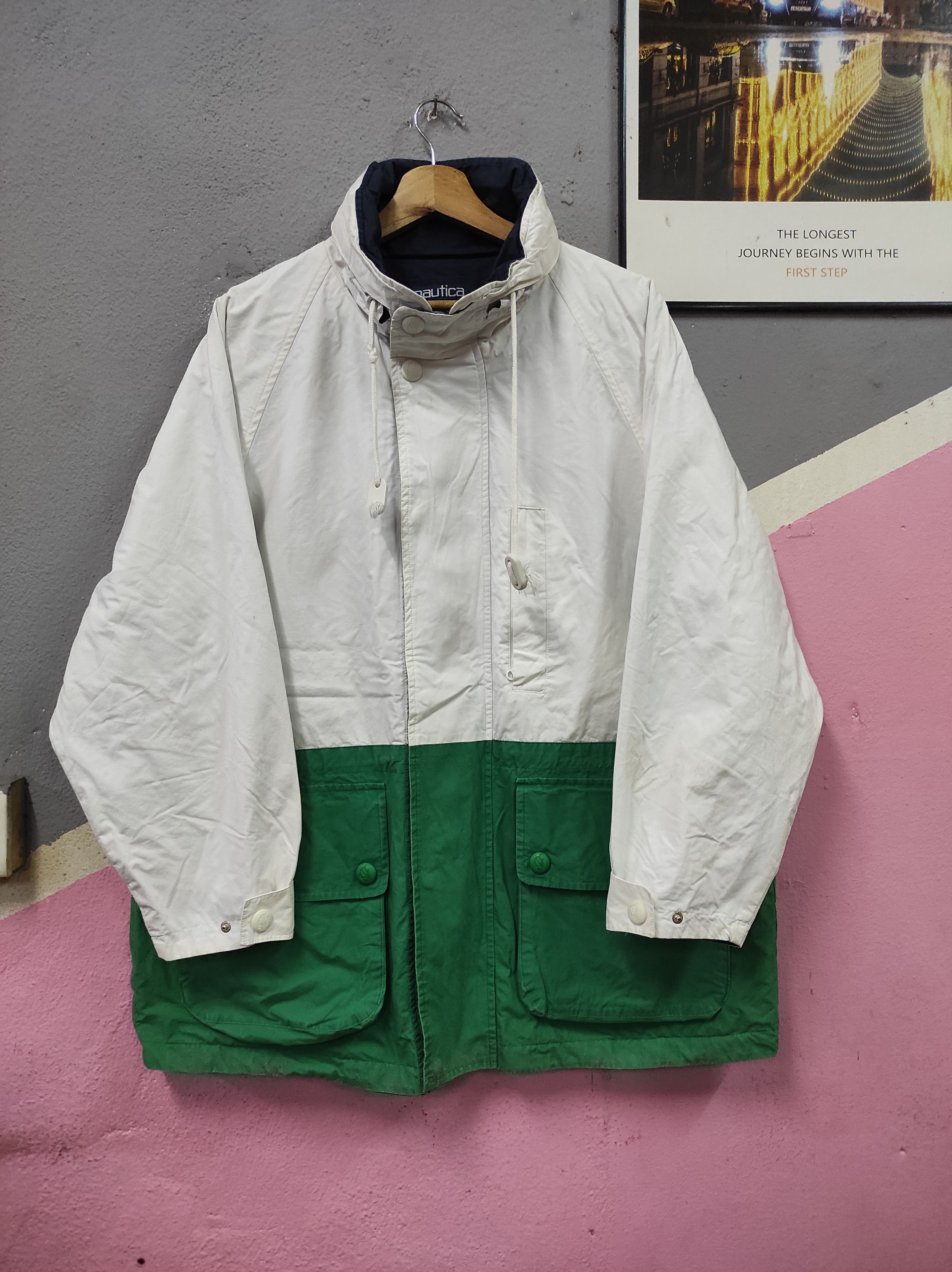 Japanese Brand × Nautica NAUTICA J US 2 REVESIBLE PARKA JACKET HOODED Size US L / EU 52-54 / 3 - 3 Thumbnail