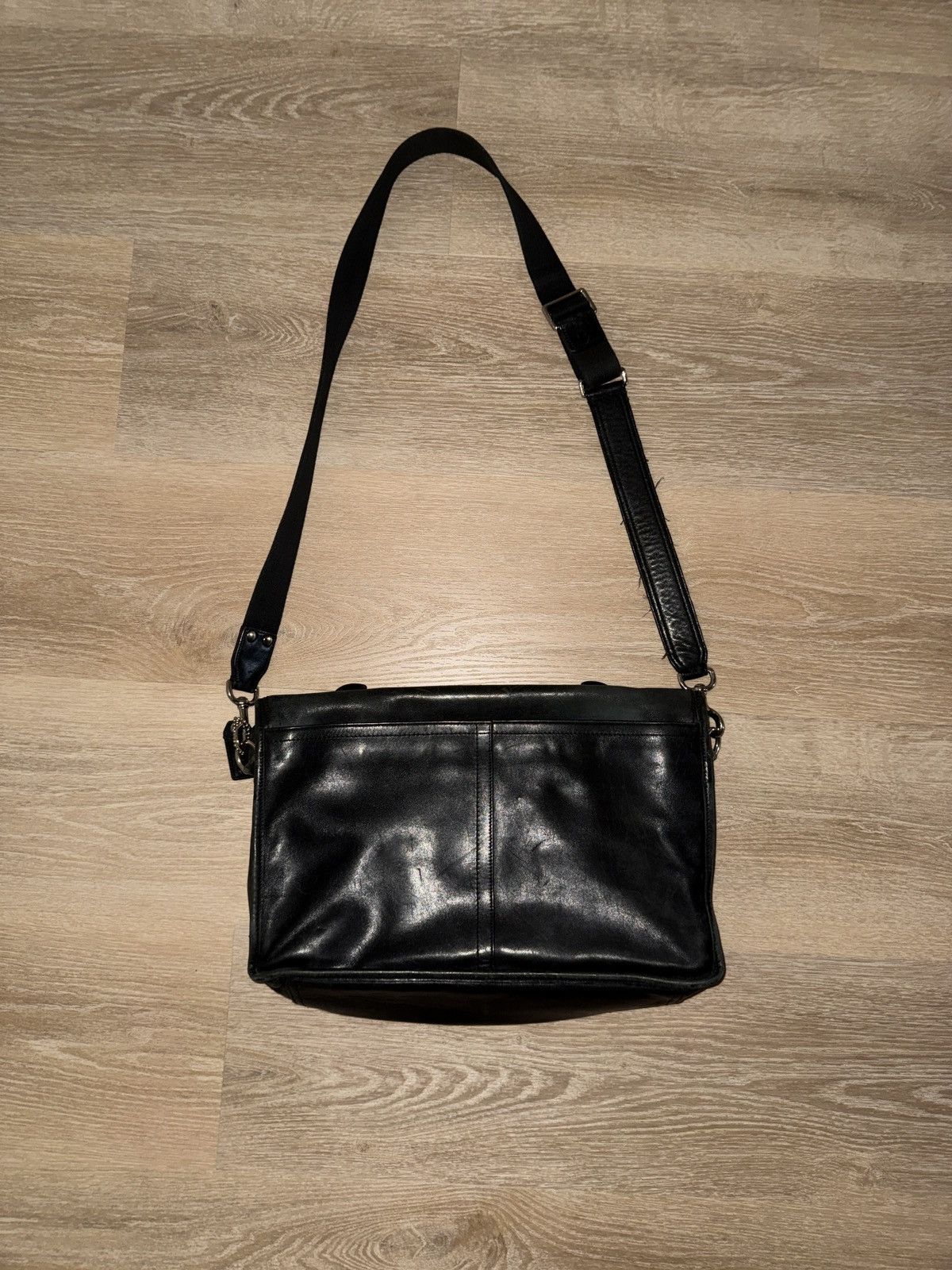 Coach Vintage Coach Turnlock Leather Briefcase Shoulder Bag Size ONE SIZE - 2 Thumbnail